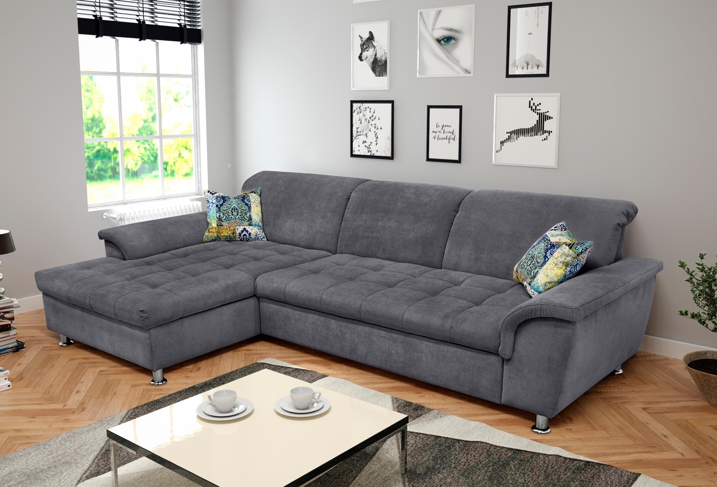 DOMO collection Ecksofa Franzi, wahlweise mit Bettfunktion, Bettkasten und günstig online kaufen