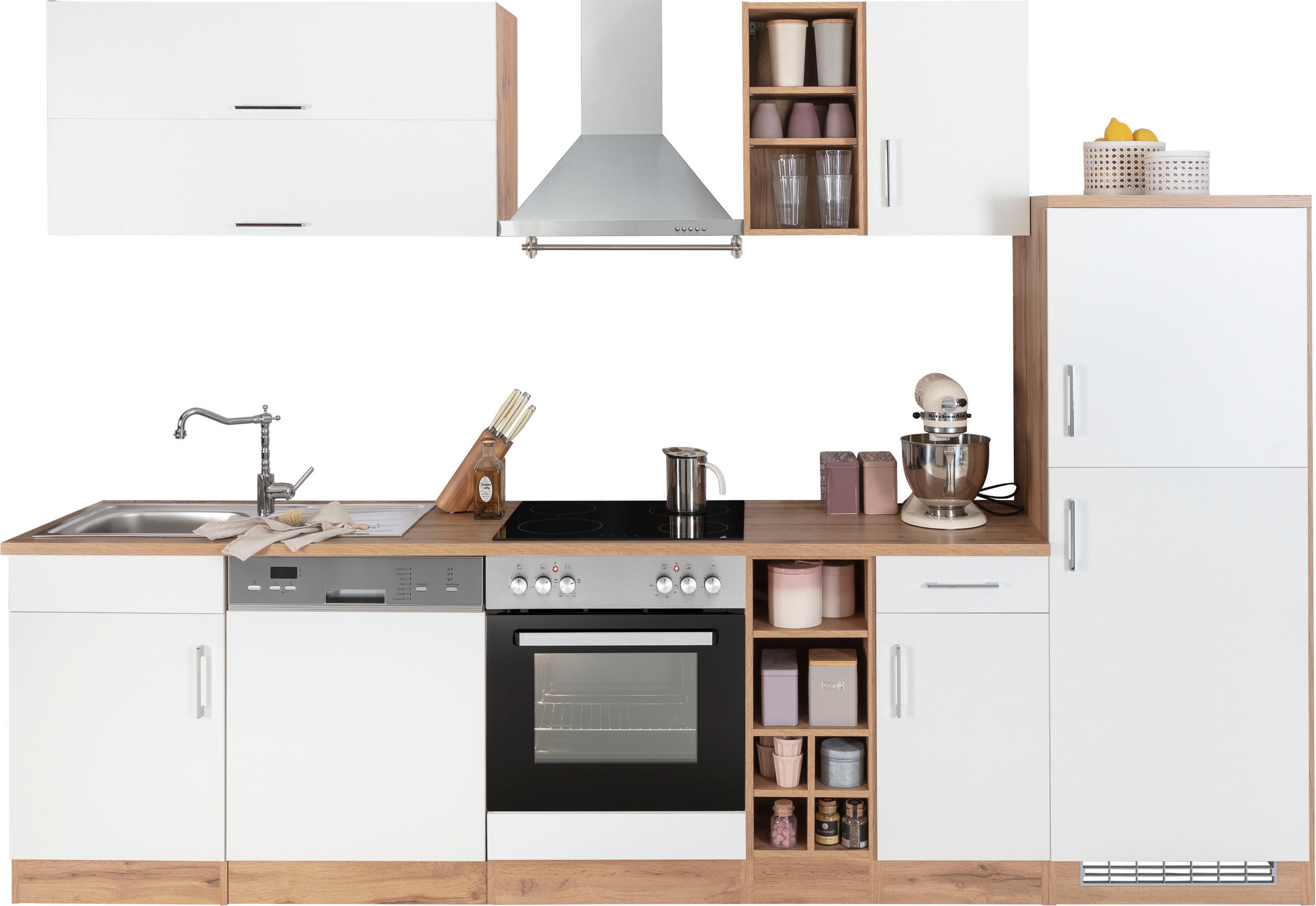 HELD MÖBEL Küchenzeile »Colmar«, mit E-Geräten, Breite 300 cm auf Raten  bestellen