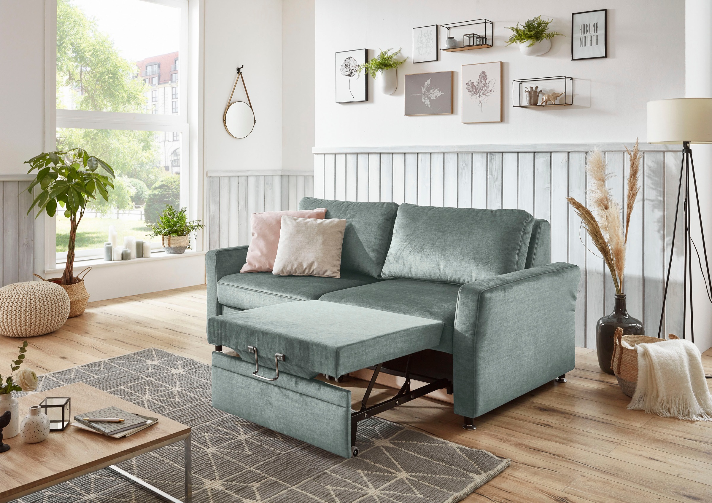 Die PlanBar Schlafsofa »MP-PD19021«, mit Längsschläferfunktion 80 bzw. 160x210 cm