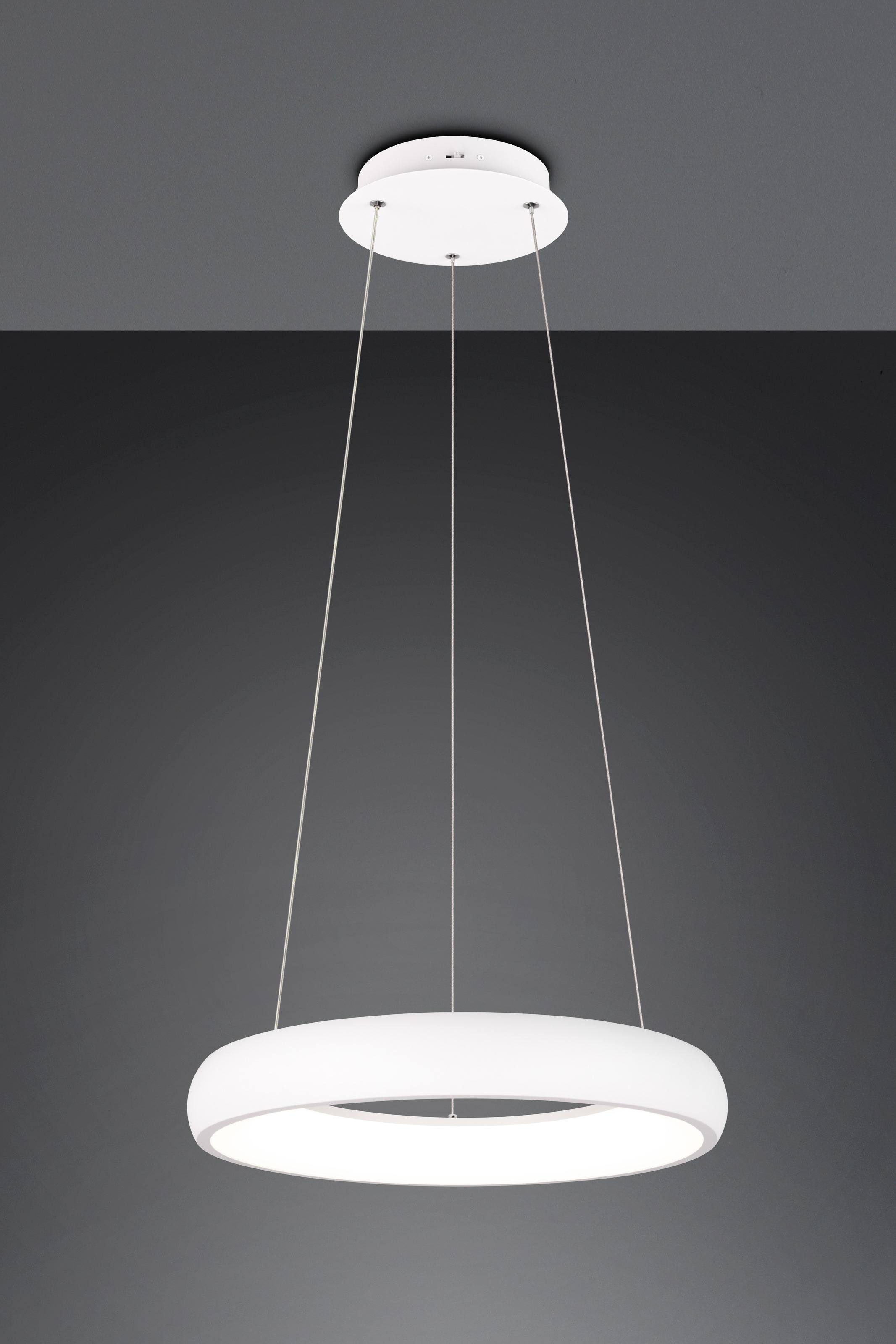 TRIO Leuchten LED Pendelleuchte »CARDONA, LED Ring Hängeleuchte, 3300 Lumen 29W, Lichtfarbe einstellbar«, 1 flammig, Leuchtmittel LED-Board | LED fest integriert, 2300/3000/4000K warmweiß bis kaltweiß, 3 Stufen dimmbar Höhe 150cm Ø46
