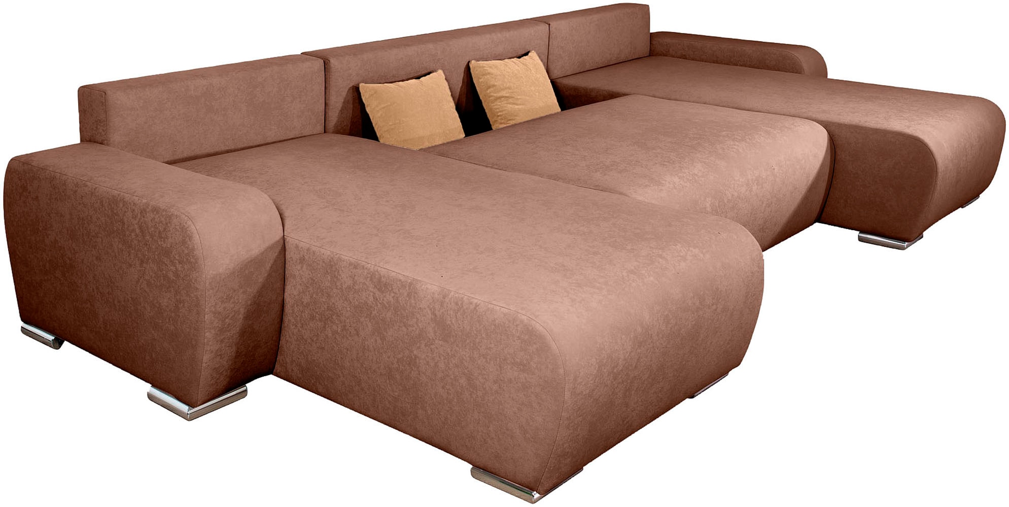 COLLECTION AB Wohnlandschaft »Wohnlandschaft,2 Ottomane,Bonnelfederkern,Rückenkissen« Wohnlandschaft,2 Ottomane,Bonnelfederkern,Rückenkissen