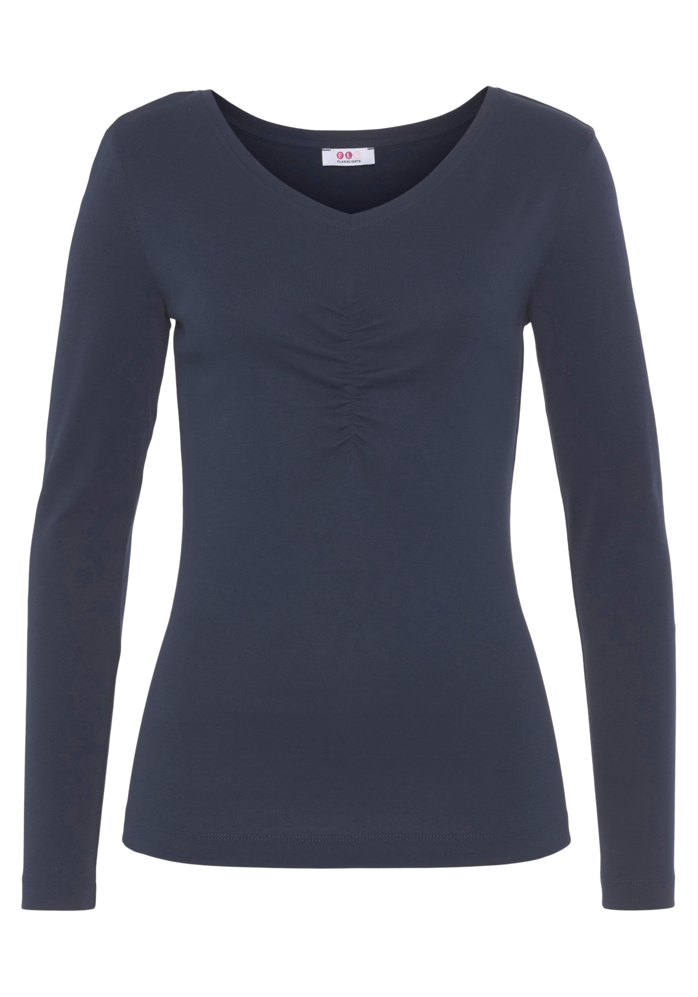 Flashlights Longsleeve, (Packung, 2 tlg., 2er- Pack), Langarm, sehr figurbetonter Schnitt, Feinrippstoff, Basic-Stil