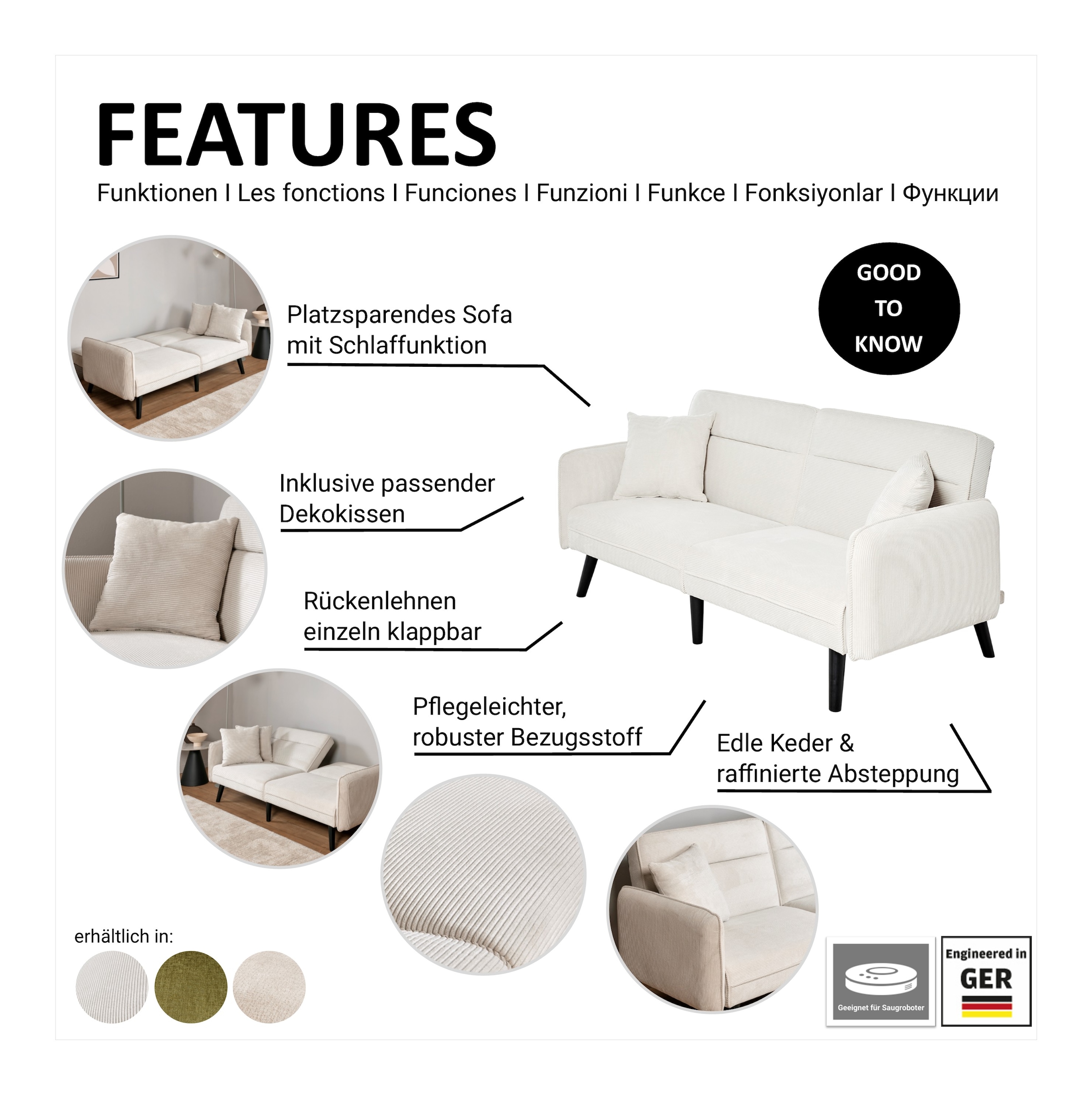 Jahnke Schlafsofa »CHILLAX LINE«