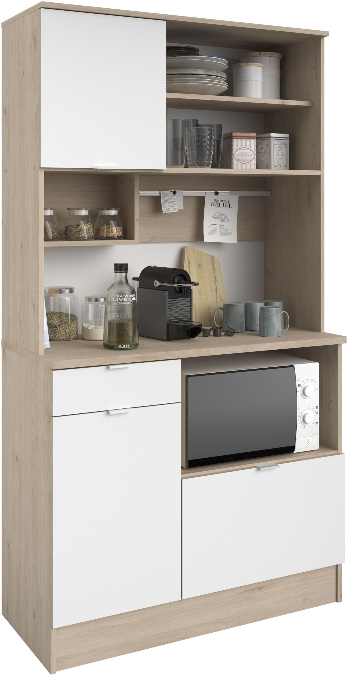 PARISOT Buffet »Socool, viel Stauraum, Made in Europe, mit praktischer Magenetleiste« B/H/T ca. 100x180x45, 1 Stk. tlg. ideal für kleine Räume,...