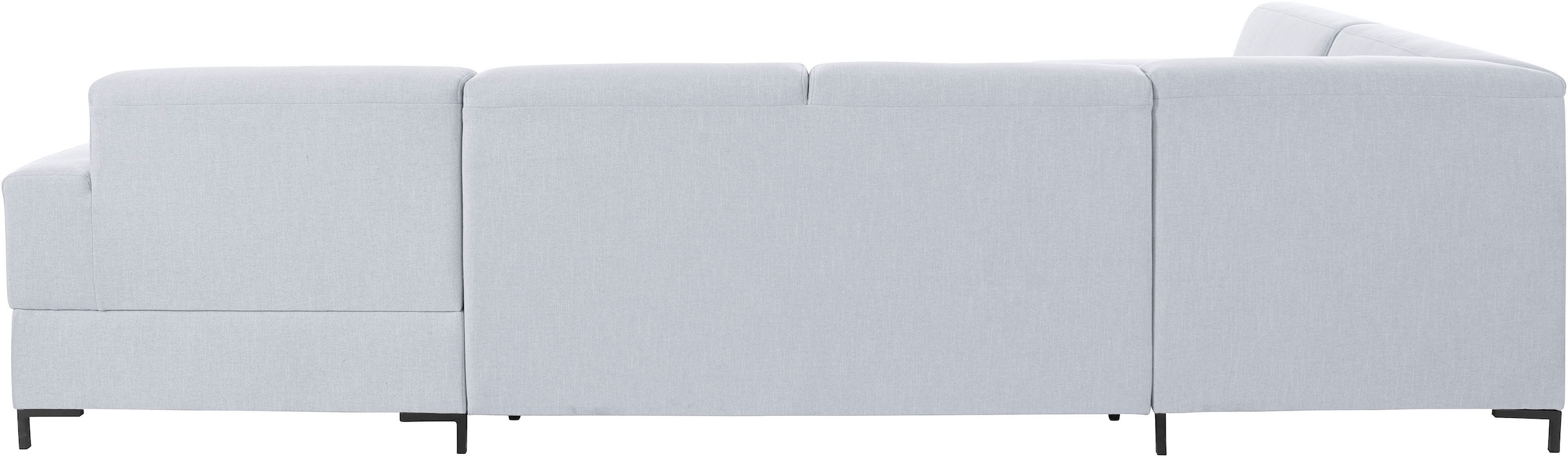 OTTO products Wohnlandschaft »Grazzo U-Form«, hochwertige Stoffe aus recyceltem Material, Steppung im Sitzbereich