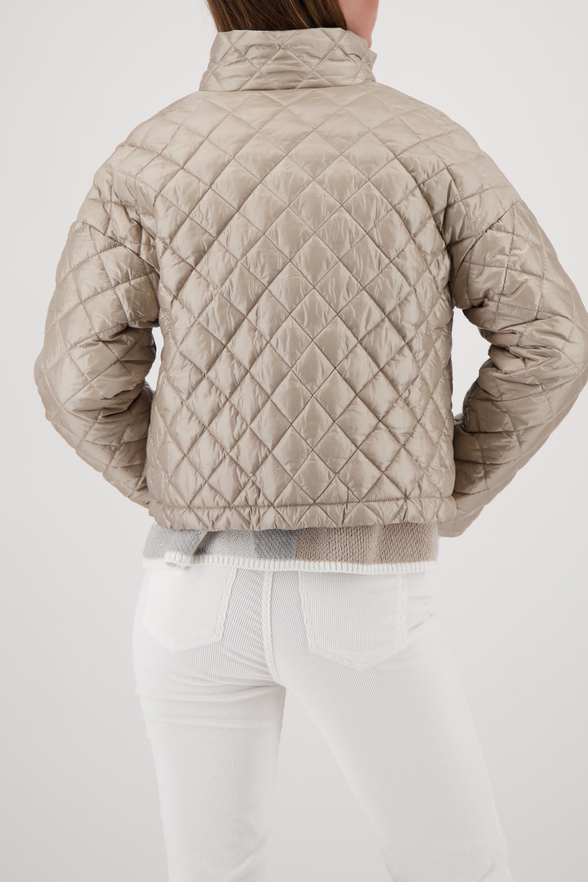 Monari Steppjacke ohne Kapuze Regular fit mit Stehkragen