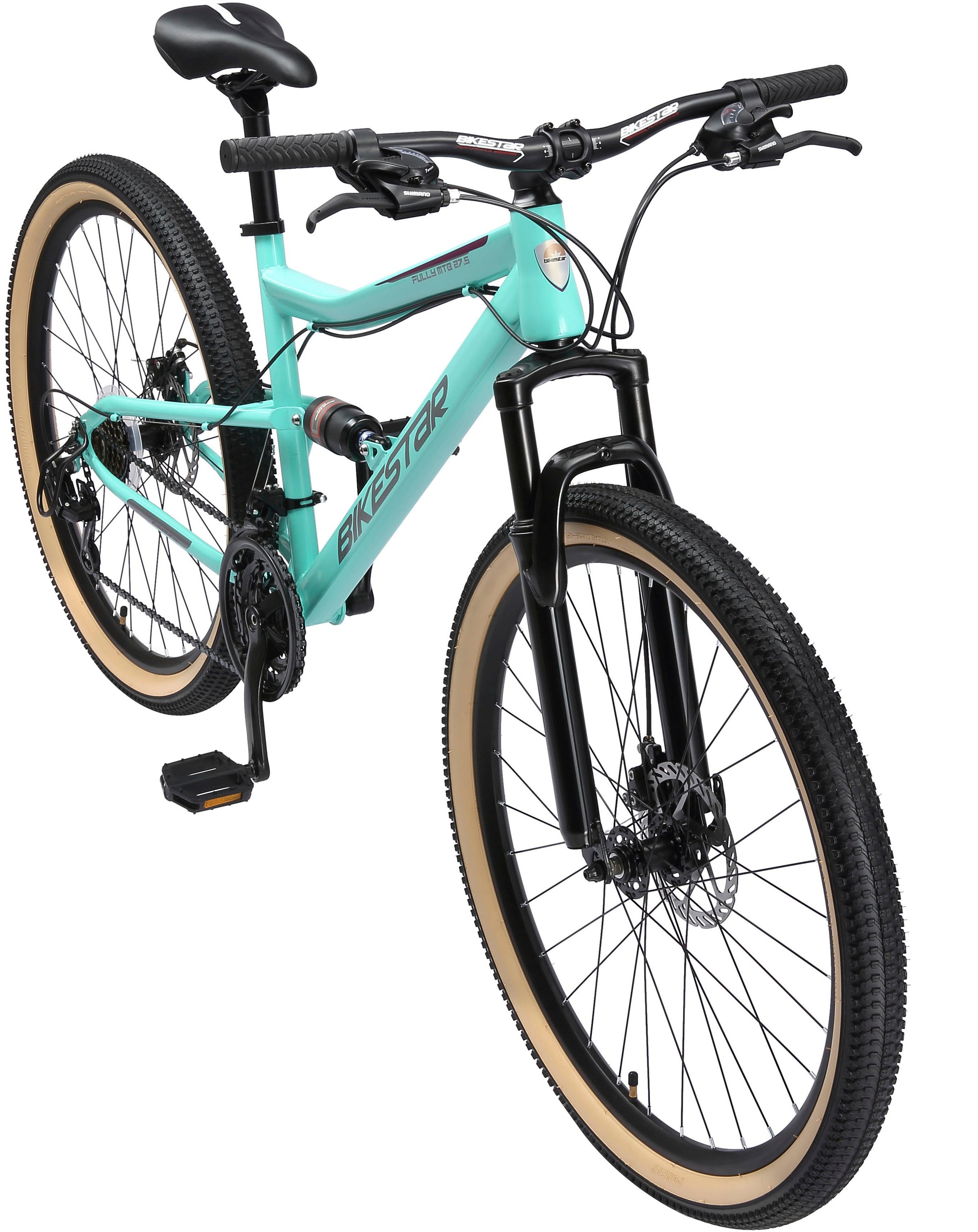 Bikestar Mountainbike 21 Gang Shimano RD-TY300 Schaltwerk Kettenschaltung für Damen und Herren, Kettenschaltung