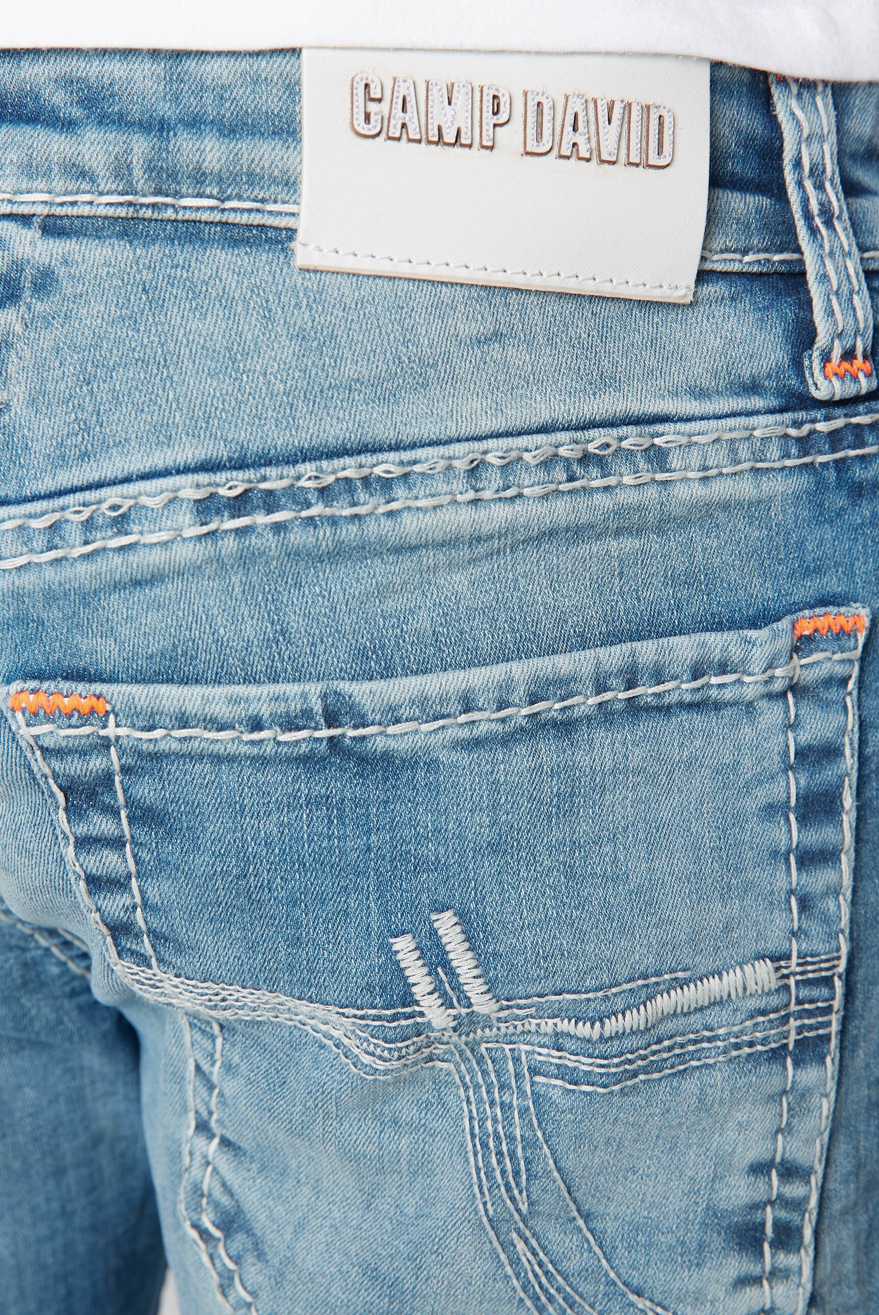 CAMP DAVID Regular-fit-Jeans, mit niedriger Leibhöhe