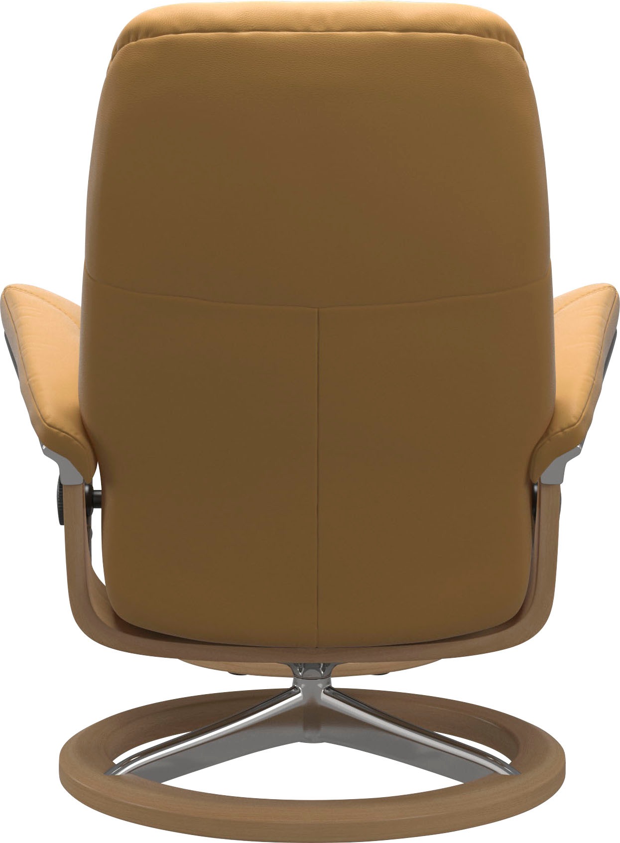 Stressless® Relaxsessel »Consul«, (Set, Relaxsessel mit Hocker), mit Hocker, mit Signature Base, Größe M, Gestell Eiche