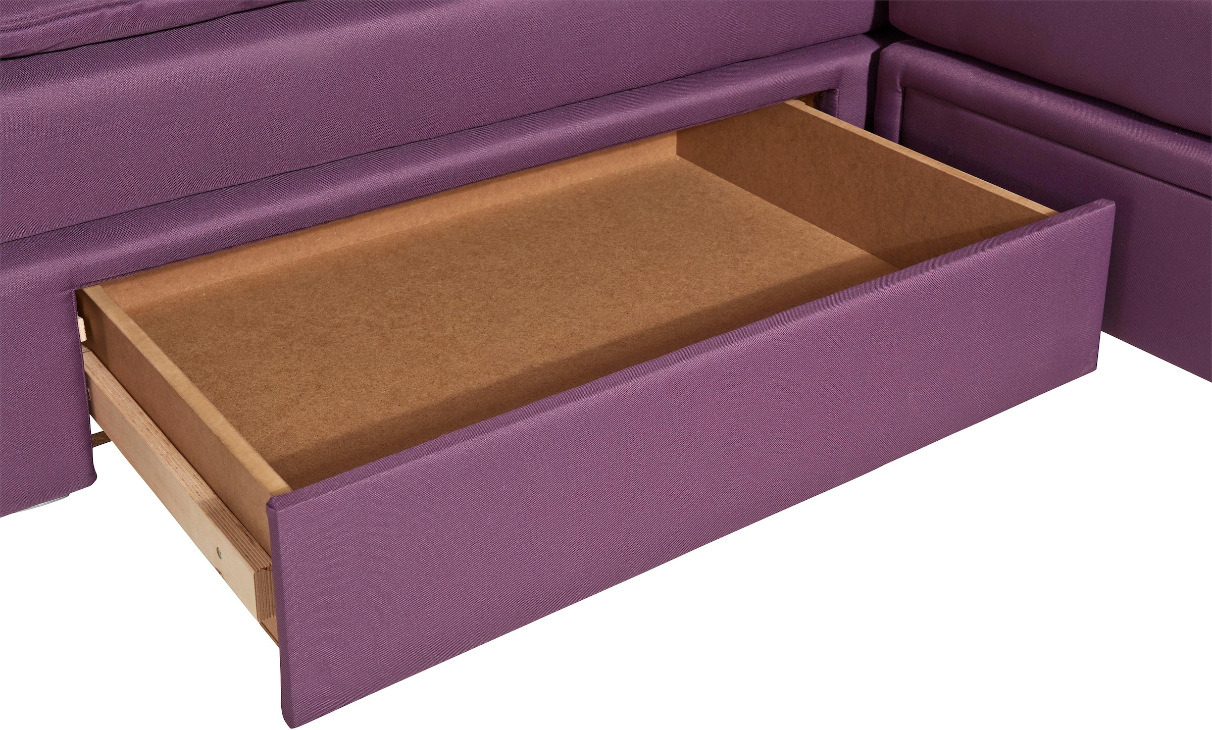INOSIGN Ecksofa »Boxspringbett Night & Day L-Form mit Dauer-Schlaffunktion o. Armlehnen«, mit Boxspring-Bettfunktion 164x200 cm und Bettkasten, Dauerschläfer!