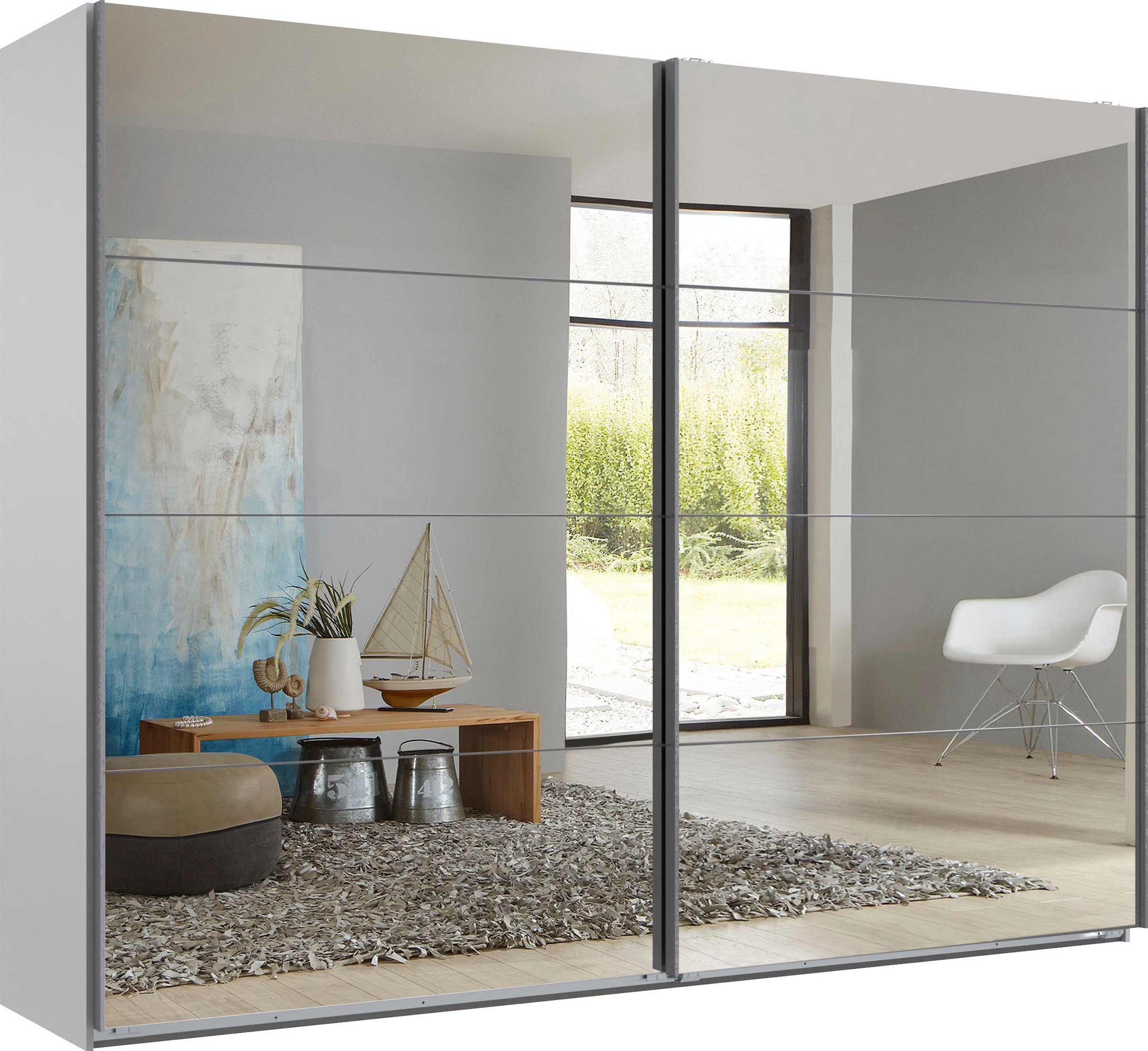 Wimex Schwebetürenschrank "England" 2-türig, mit vollverspiegelter Schrankf günstig online kaufen