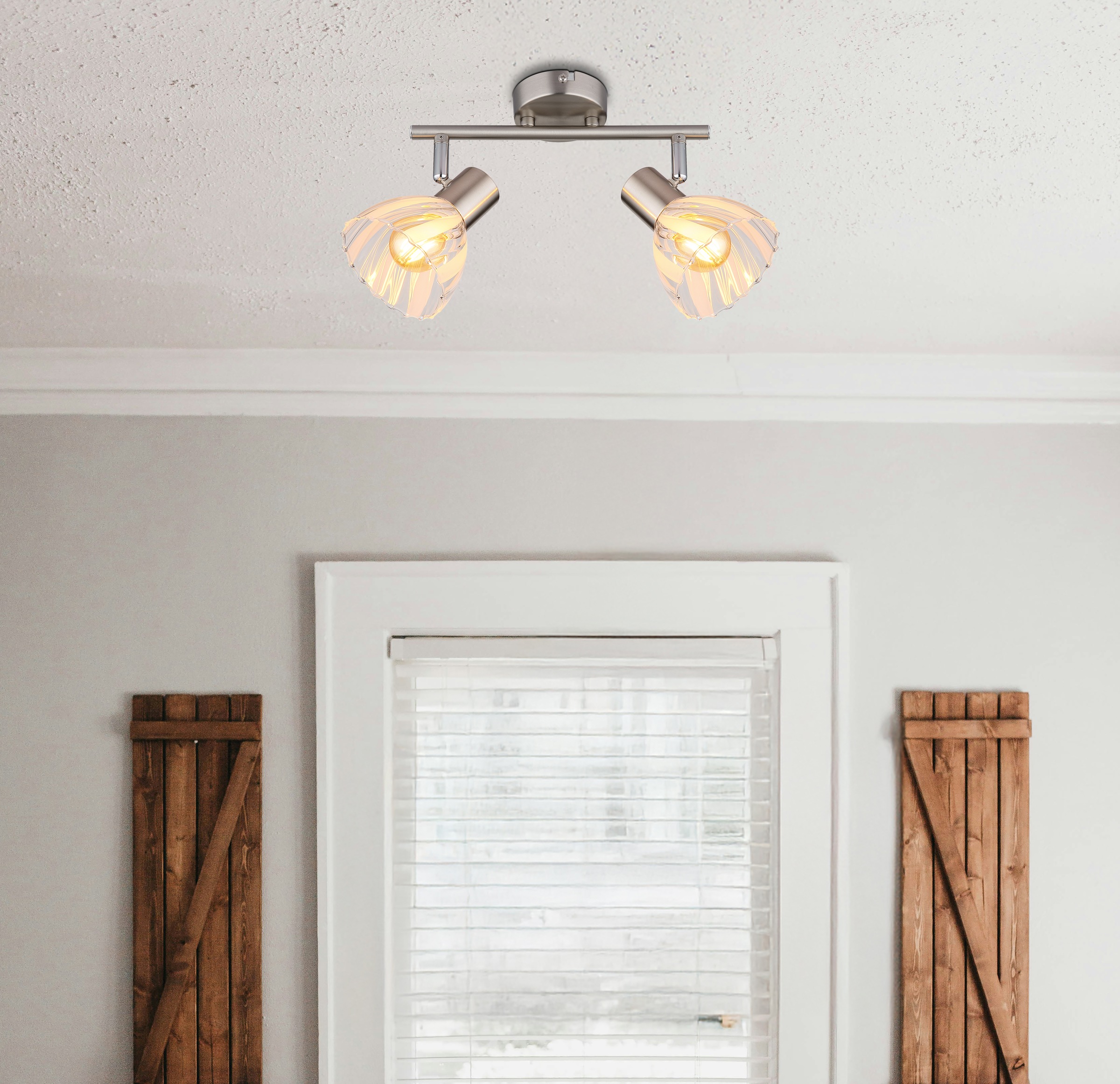 GLOBO LIGHTING Deckenstrahler »ZACHERY« E14 1 Stk. Spot Deckenspot Flur Schlafzimmer Wohnzimmer