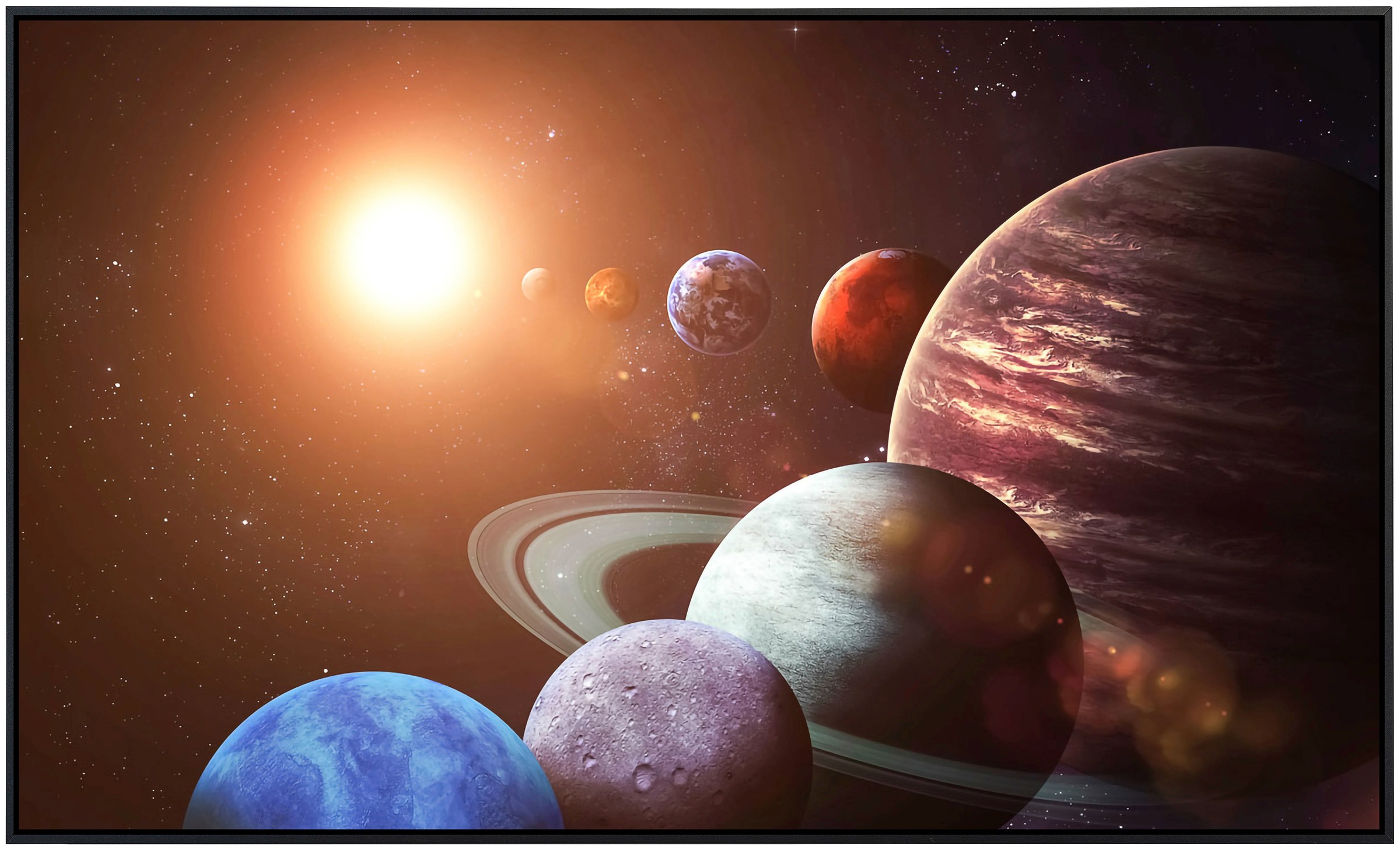 Papermoon Infrarotheizung »Planeten«, sehr angenehme Strahlungswärme