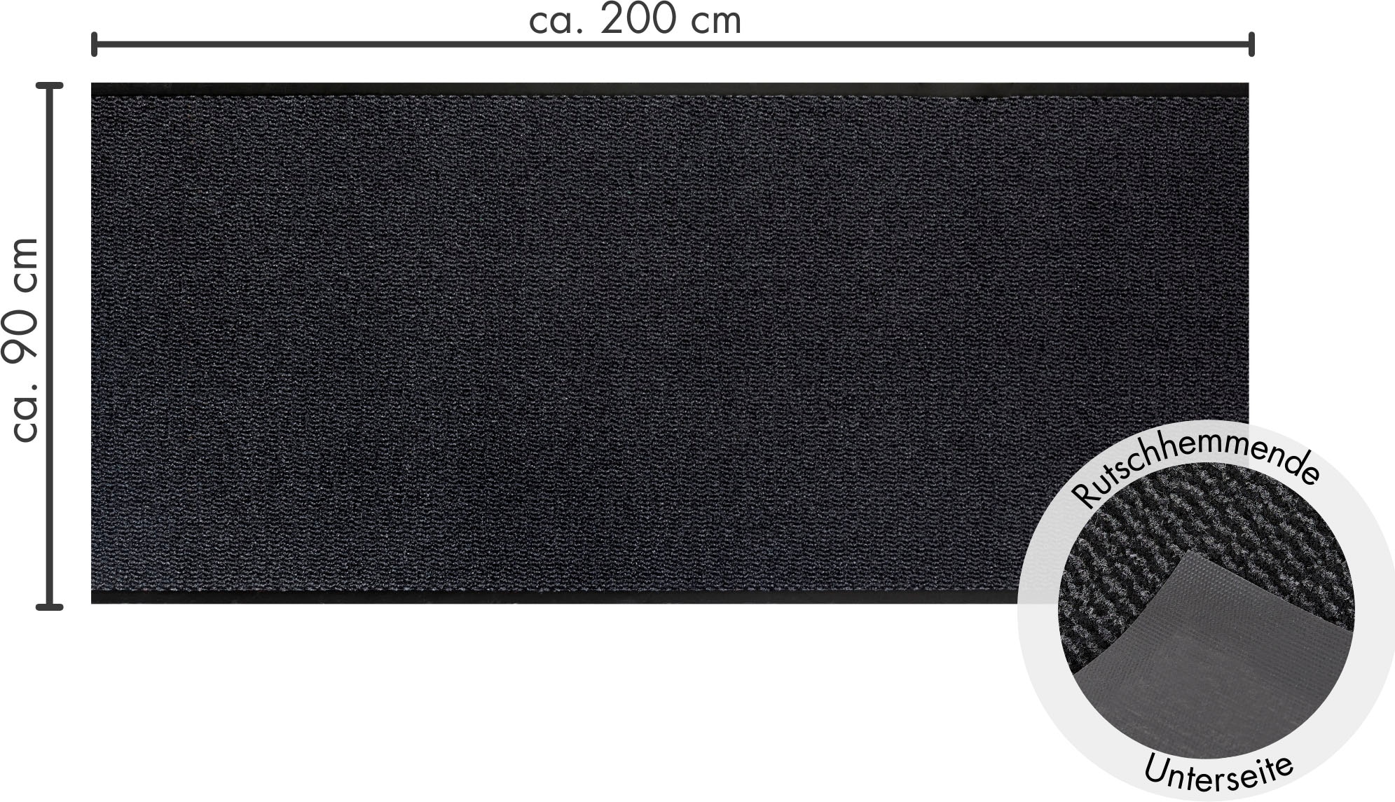 Andiamo Fußmatte »Easy, Made in Netherlands«, rechteckig, 5 mm Höhe, Schmutzfangmatte, rutschhemmend, Innen- und überdachten Außenbereich