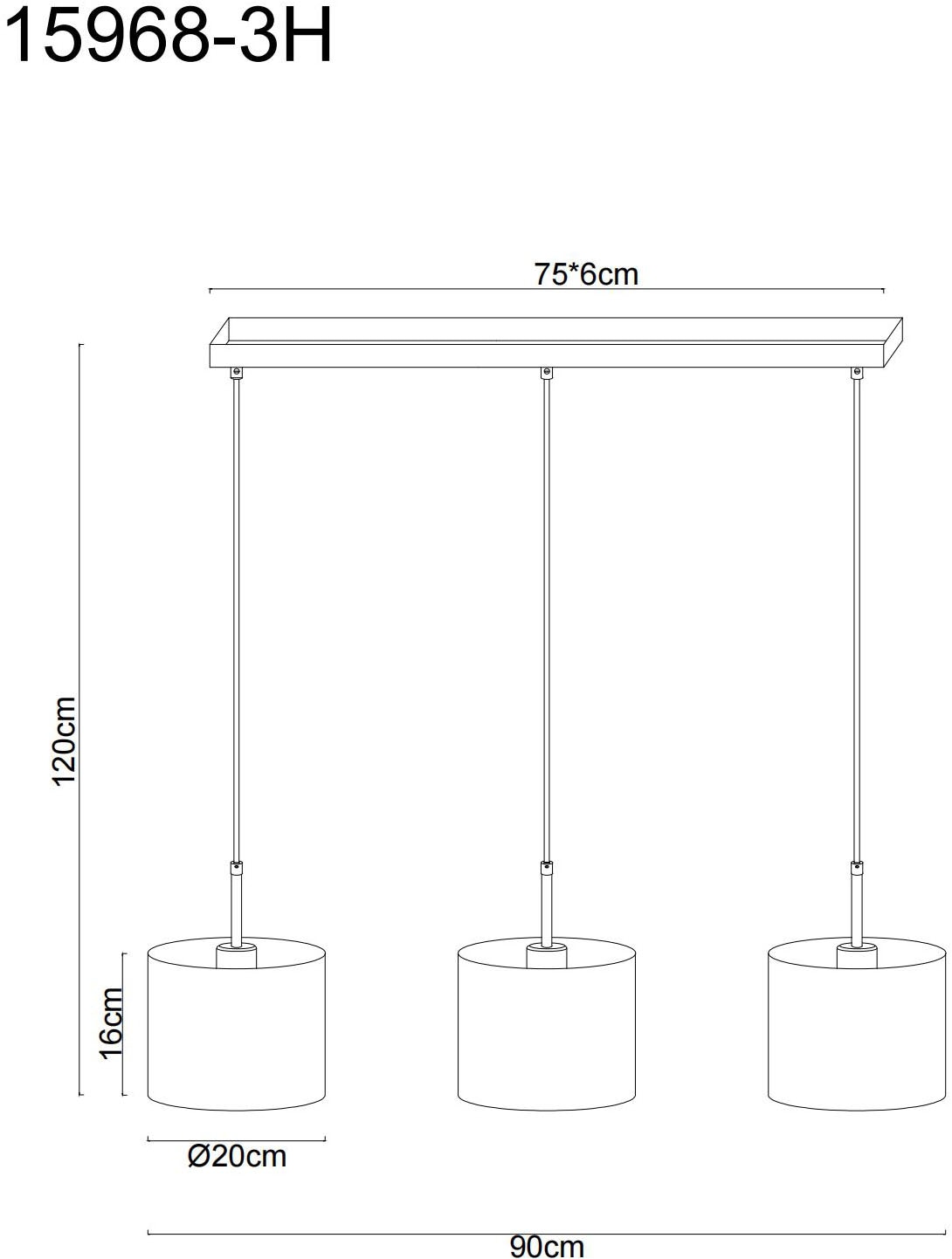 GLOBO LIGHTING Hängeleuchte »DELEON« E27 1 Stk. Moderne Wohn- & Esszimmer Hängeleuchte sandfarben