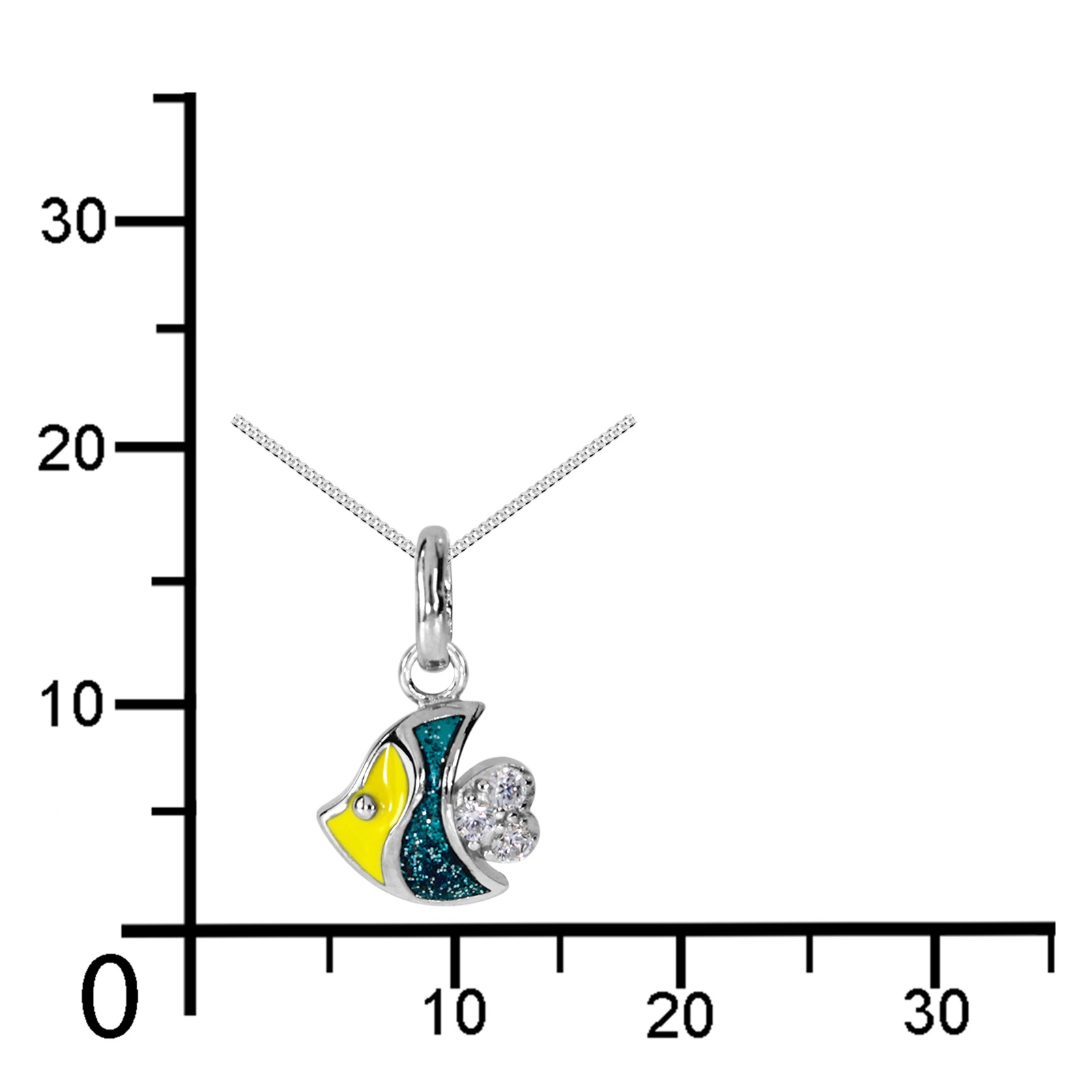 OSTSEE-SCHMUCK Kette mit Anhänger »Ostsee-Schmuck Kette mit Anhänger kleiner Fisch«, (2 tlg.)