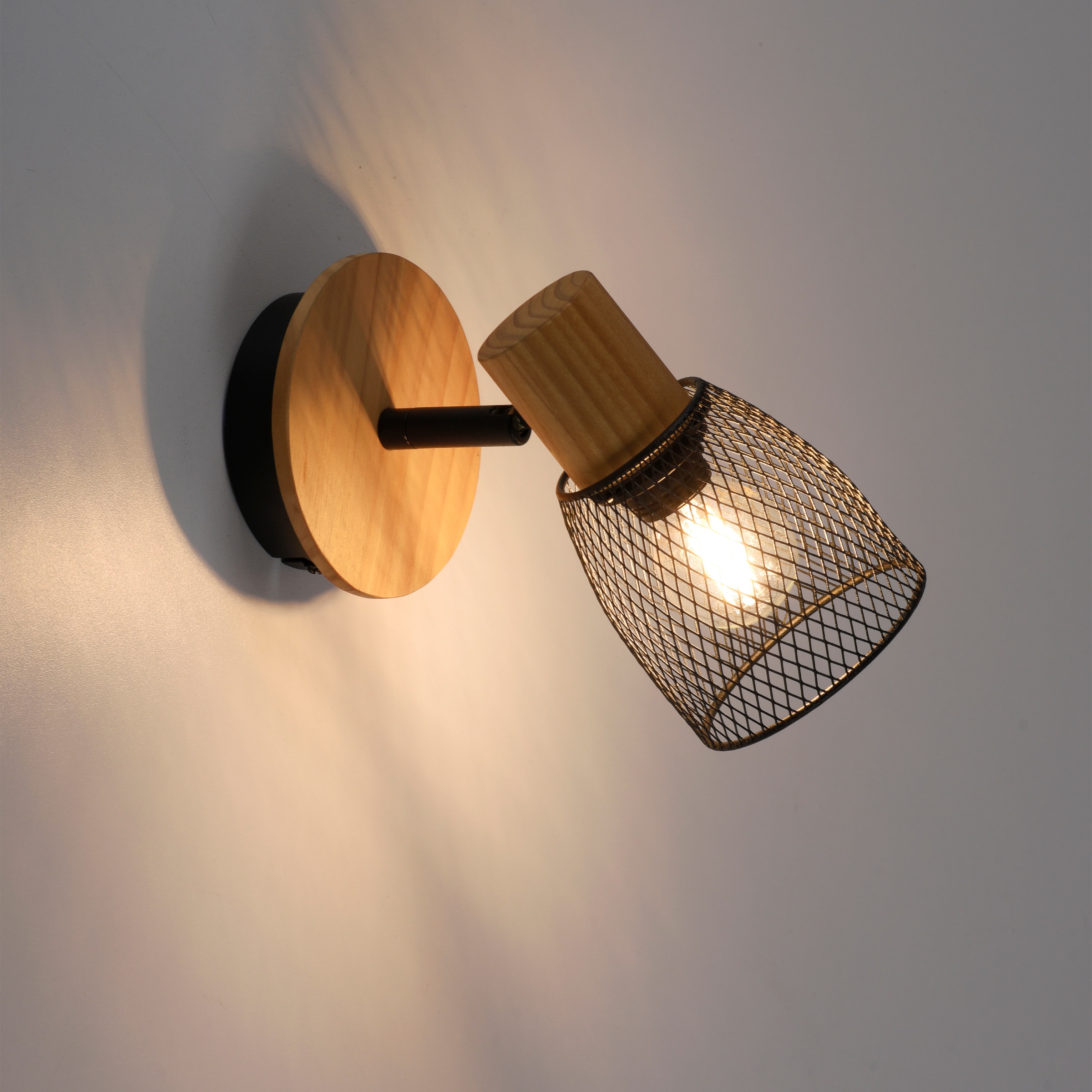 JUST LIGHT Wandleuchte »TAMIS«, 1 flammig, Leuchtmittel E14 | ohne Leuchtmittel, ExklusiveE14