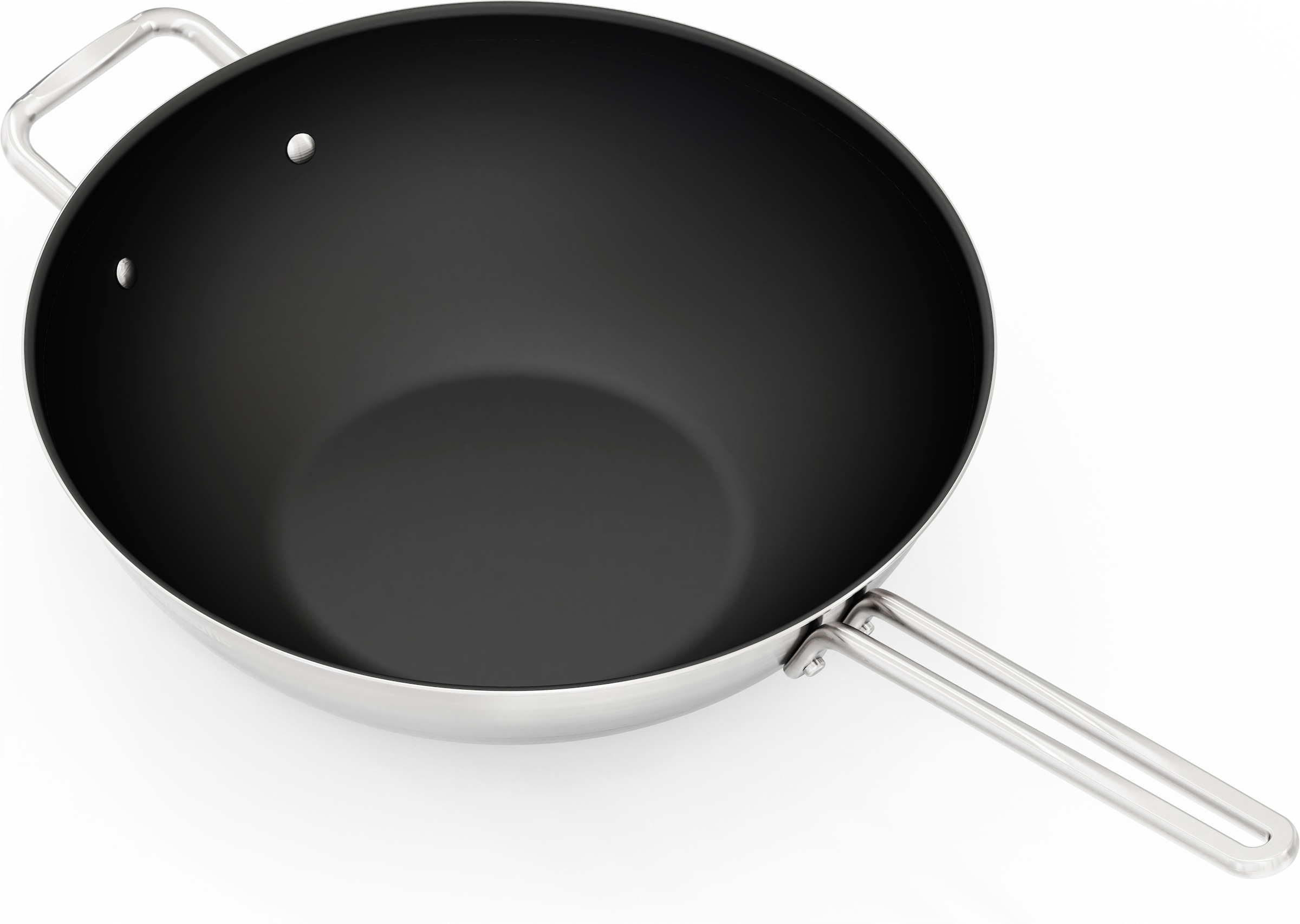 Hanseatic Wok »DAILY, Ø ca. 32 cm, mit Antihaftbeschichtung« Edelstahl 18/10 1 tlg. für alle Herdarten, Induktion