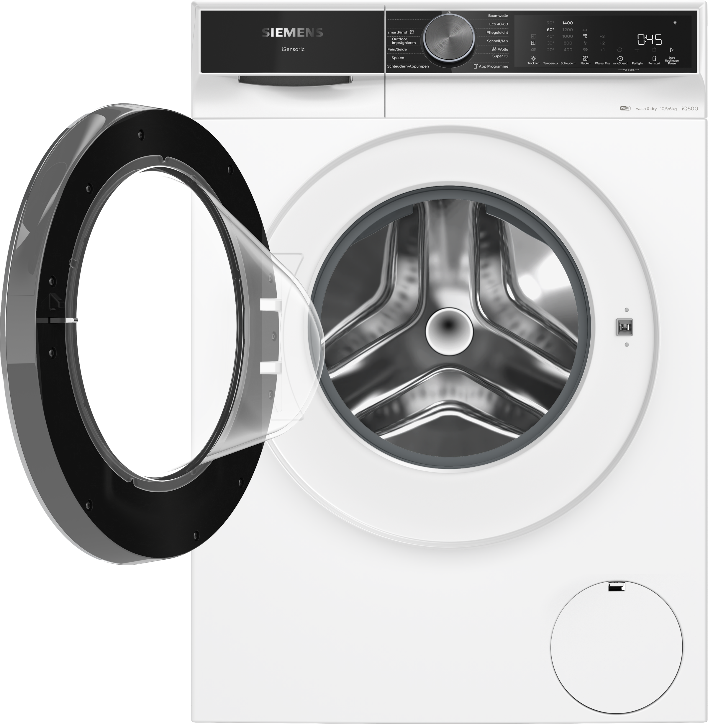 SIEMENS Waschtrockner »WN44G243« iQ500 10,5 kg /6 kg 70 dB(A)