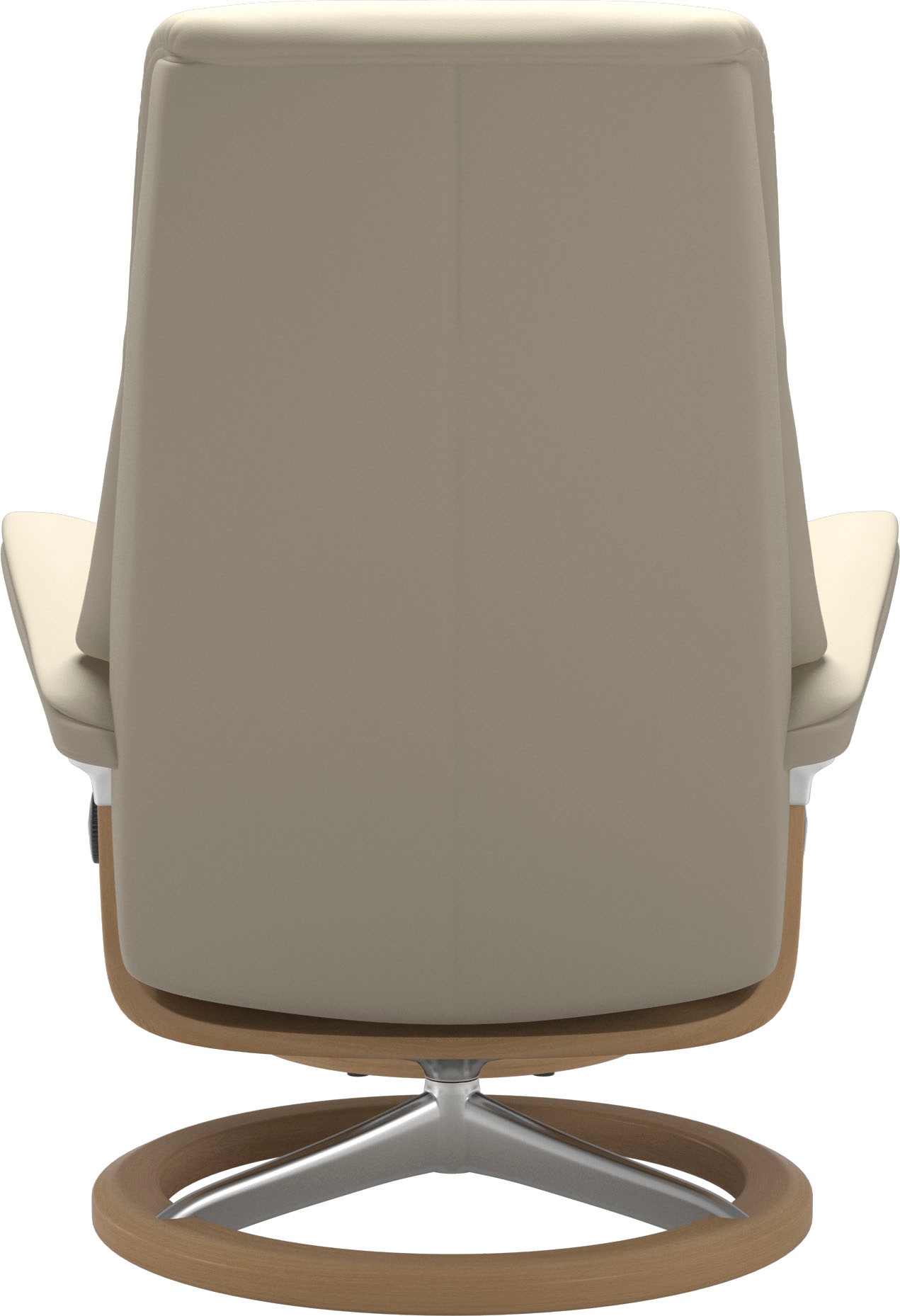 Stressless® Relaxsessel »View«, (Set, Relaxsessel mit Hocker), mit Signature Base, Größe M,Gestell Eiche