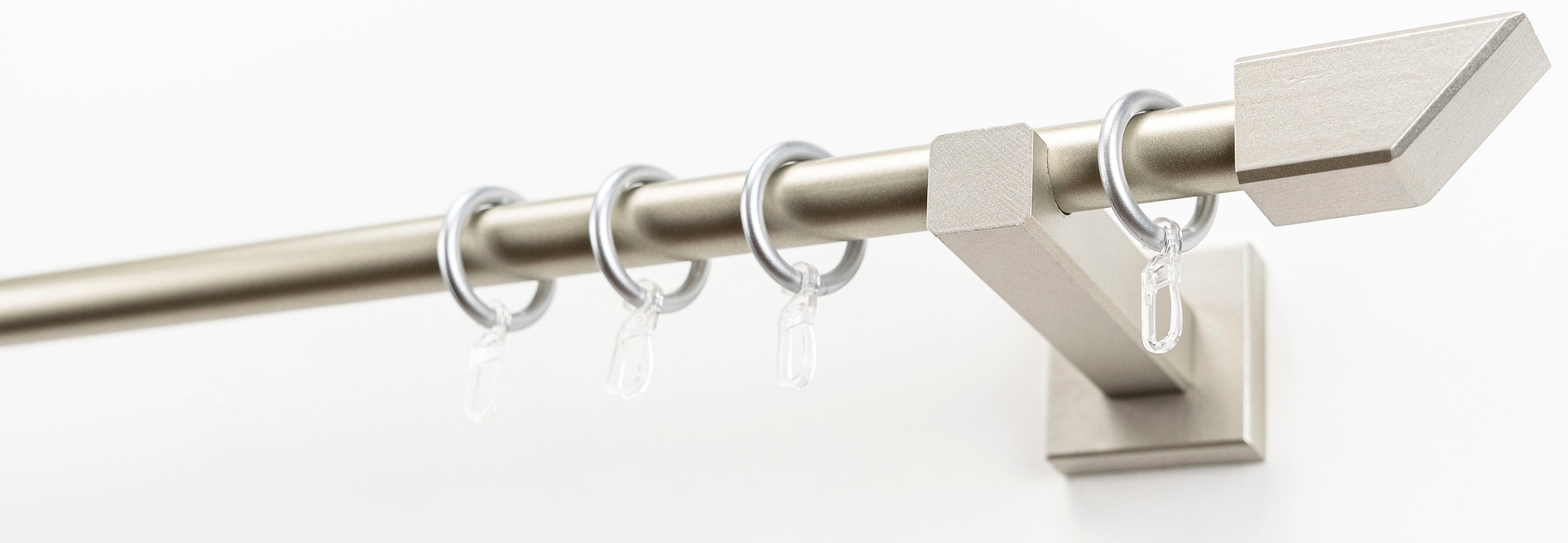 GARESA Gardinenstange »CUBUS« Ø 20 mm 1 läufig-läufig Wunschmaßlänge;Träger günstig online kaufen