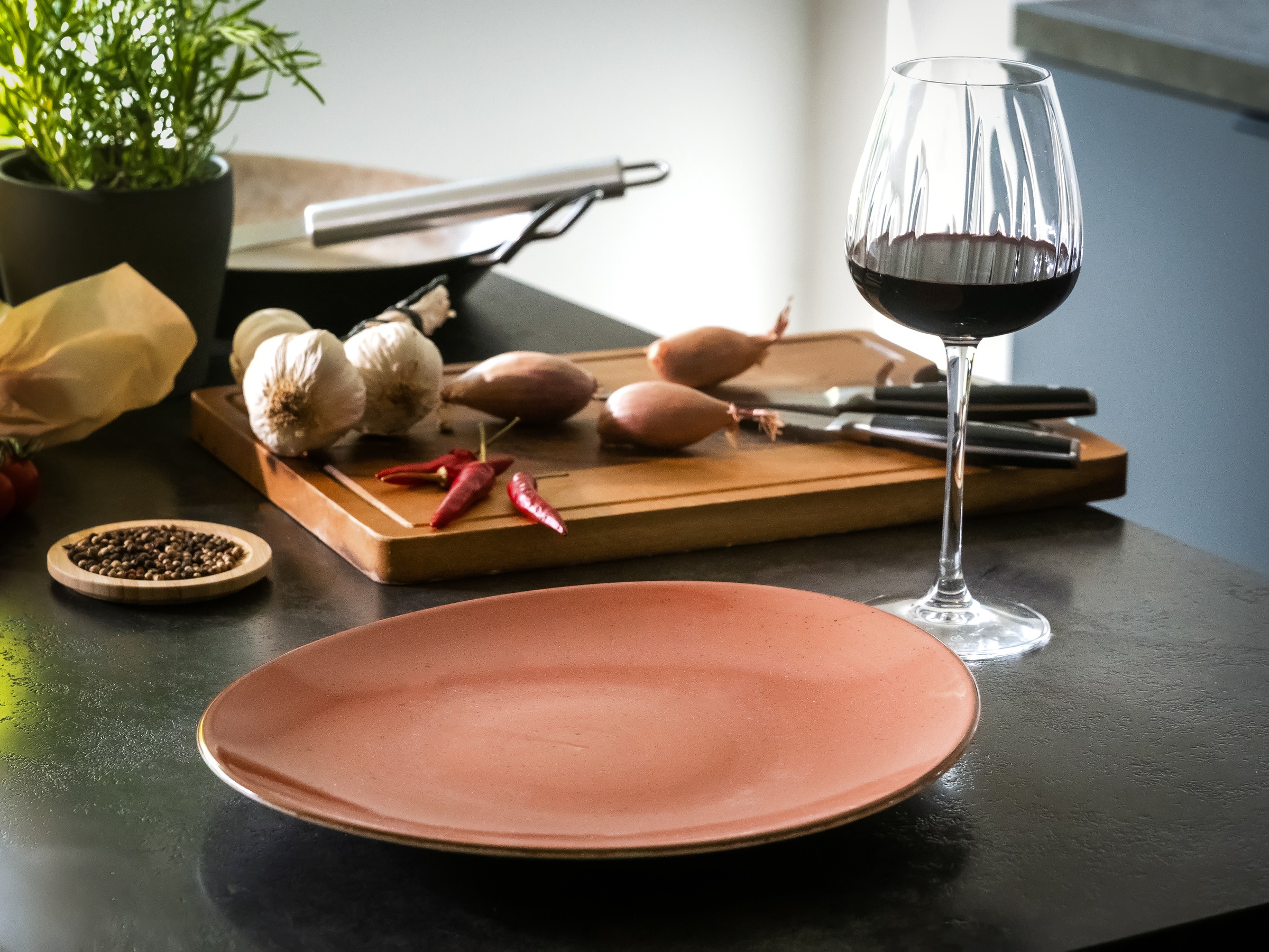 CreaTable Steakteller »Vintage Nature, Teller Set, 4-tlg.« Naturverbundenes Design, Vielseitig einsetzbar