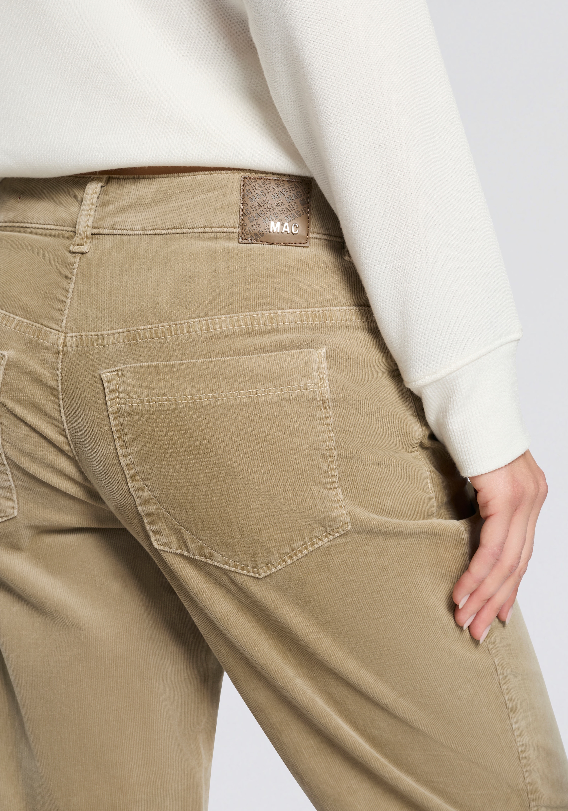 MAC Cordhose »GRACIA«  Hochwertige, elastische Babycord-Qualität im Baumwoll-Mix