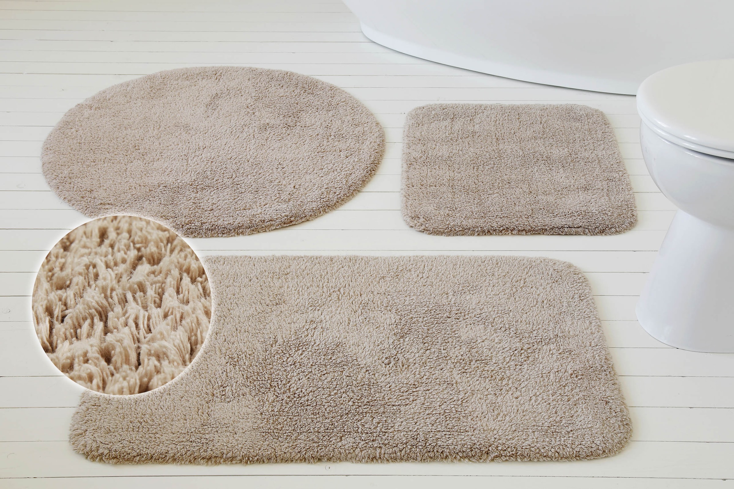 my home Badematte »Kian«, fußbodenheizungsgeeignet, Badvorleger, Badteppich günstig online kaufen