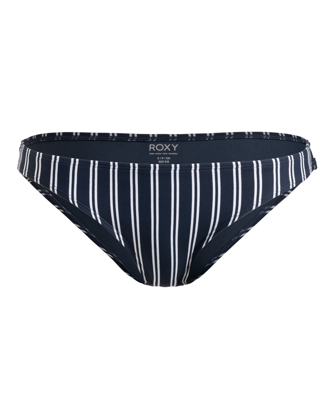 ROXY Bikini-Hose »Into The Sun« Mood Indigo Novela Stripe Vert S - US-Größen US-Größen S Material: Weiches, ,...