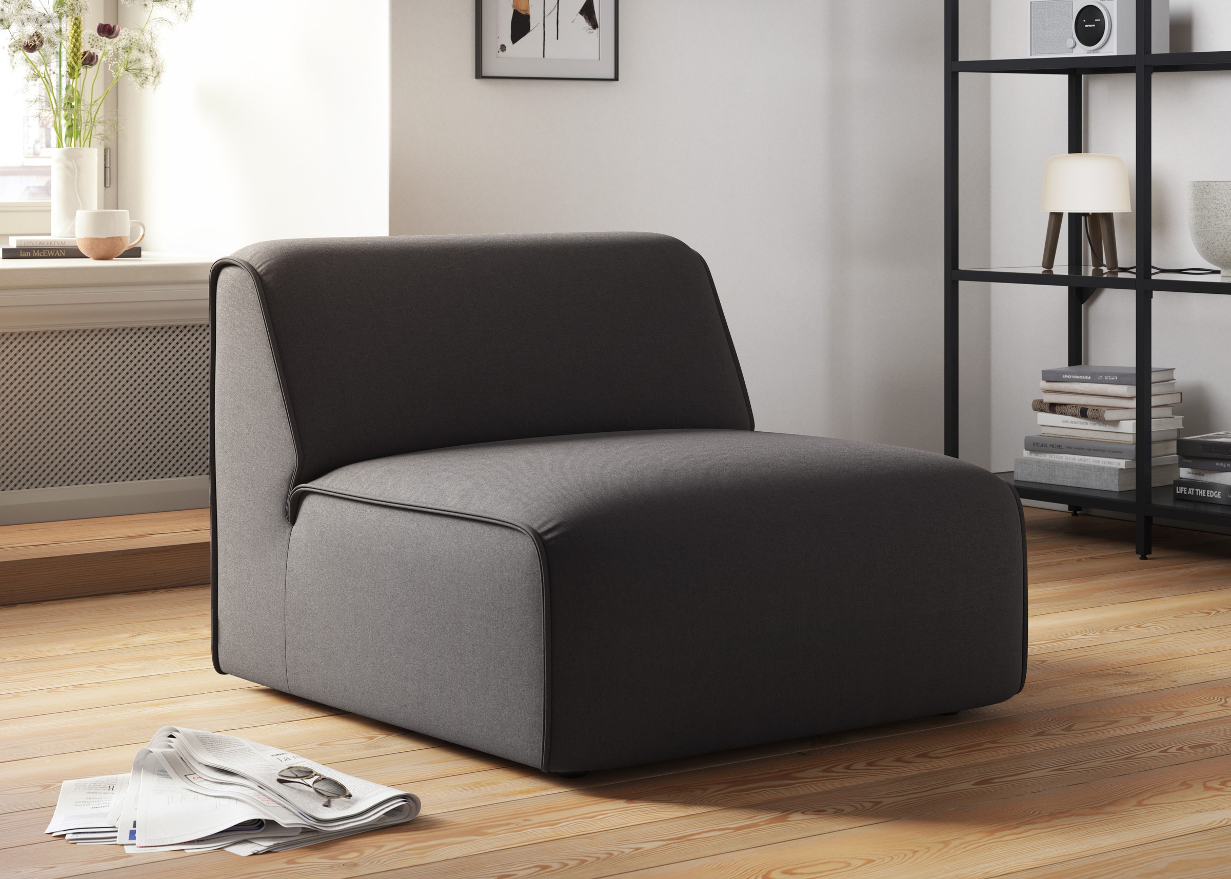 RAUM.ID Sessel »Merid Sofa-Mittelelement, Maße B/T/H: 84/97/46 cm«, als Modul oder separat verwendbar, für individuelle Zusammenstellung