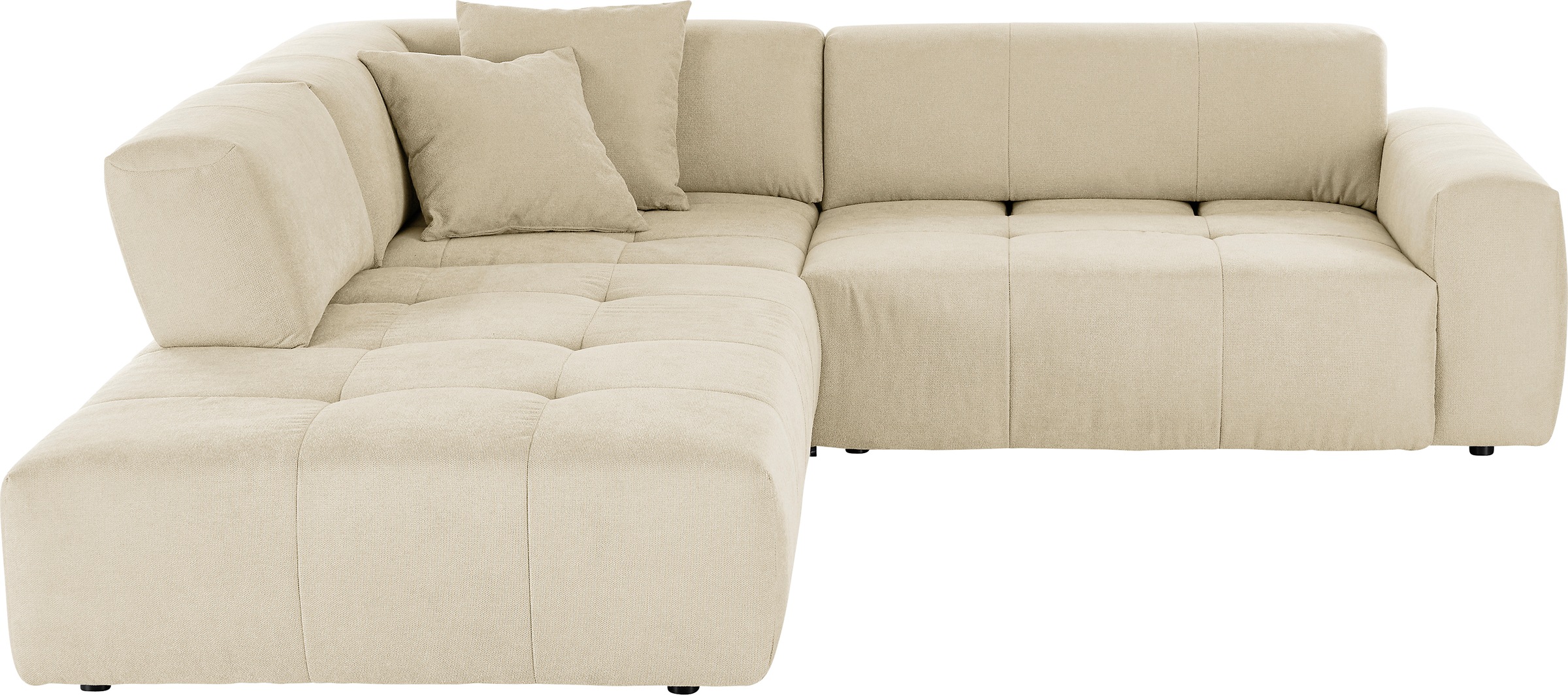 3C Candy Ecksofa »Yoshy Komfortsofa, bequem und modern, hochwertige Verarbeitungsdetails«, Zwei verschiedene Sitztiefen durch verstellbare Rückenlehne, L-Form