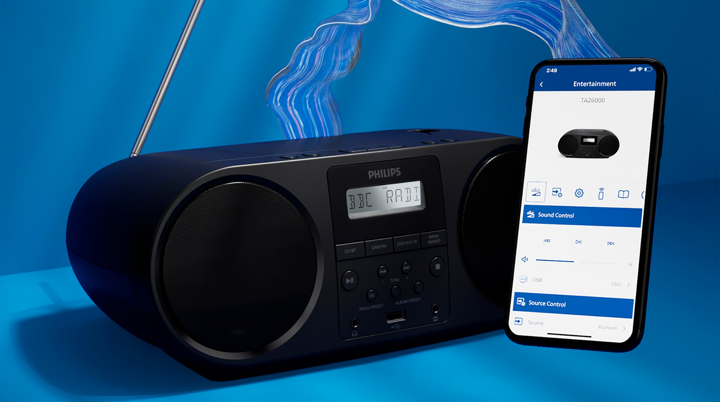 Philips UKW-Radio »TAZ6000/10«, (Bluetooth UKW mit RDS-Digitalradio (DAB+) 4 W)