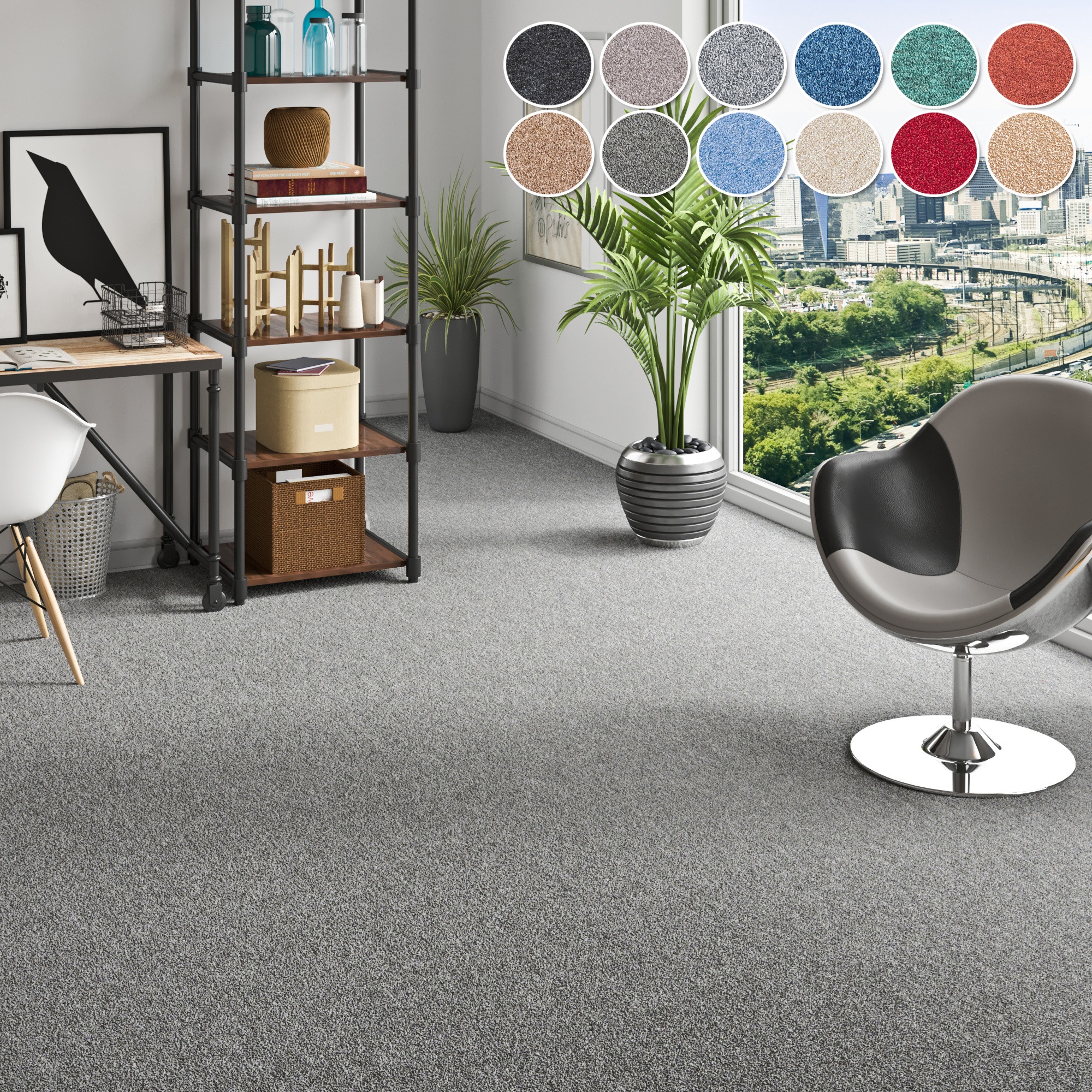 my home Teppichboden »Fortis, Schlinge, Made in Netherlands«, rechteckig, 5 günstig online kaufen