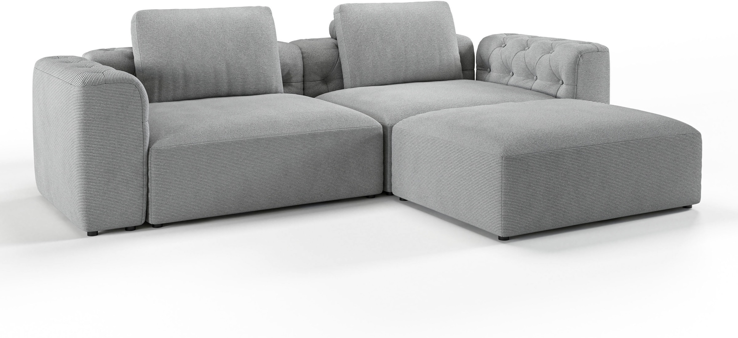 RAUM.ID Ecksofa »Cushid L-Form«, Modulset, bestehend aus 3 Teilen