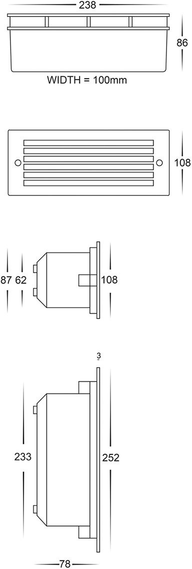 Havit Lighting LED Einbauleuchte »BATA«, LED fest integriert, Schutzklasse IP54