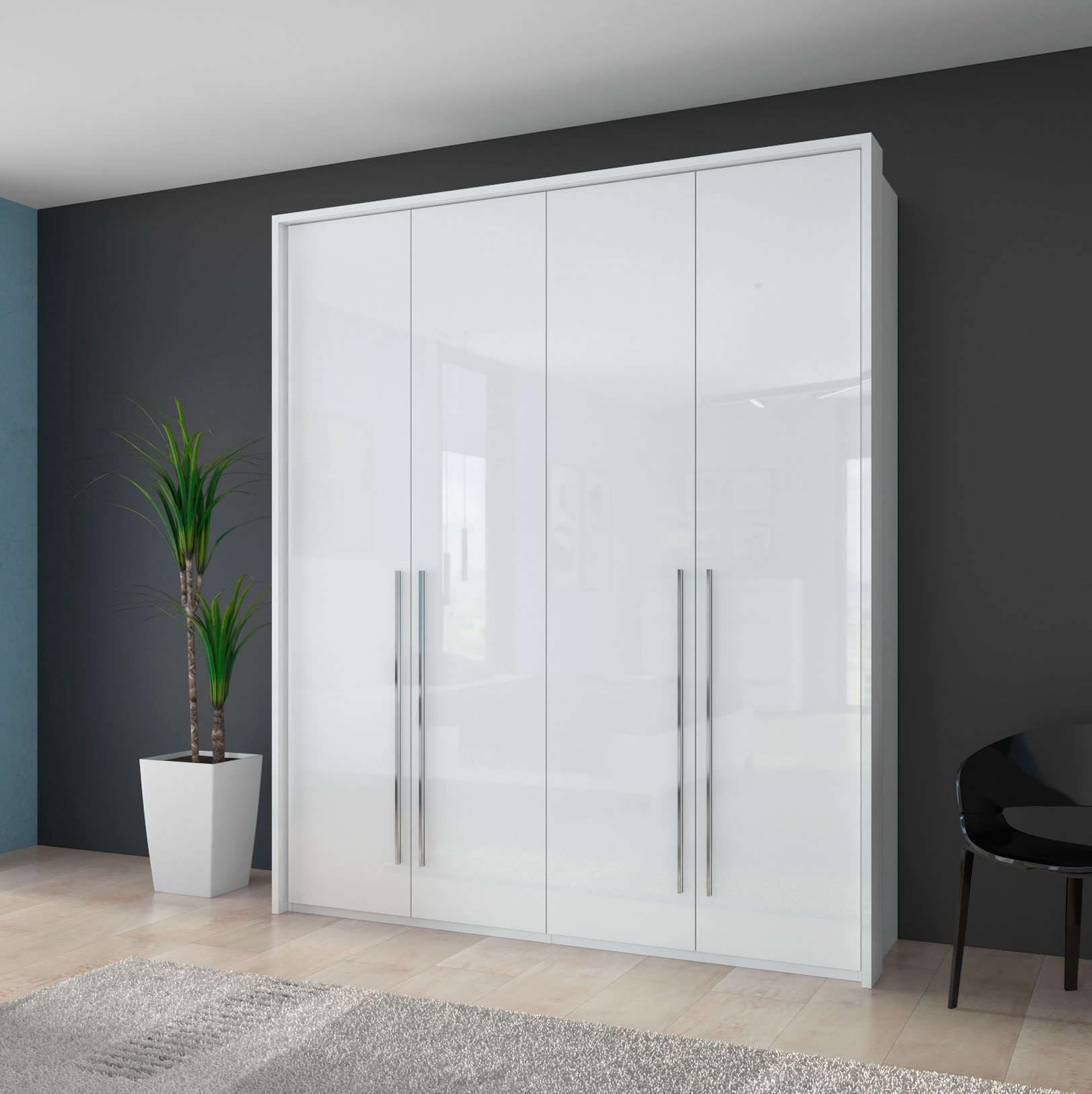 OTTO home Kleiderschrank "Piano, inklusive Rahmen und Beleuchtung, soft-clo günstig online kaufen