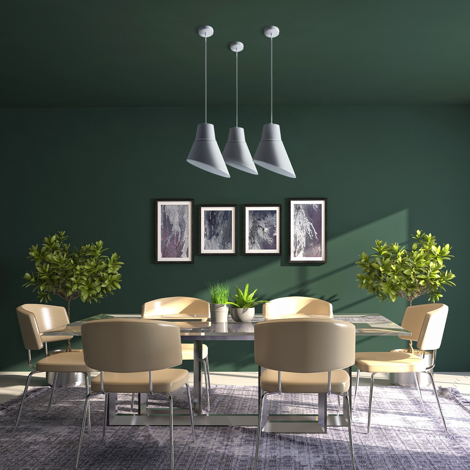 Paco Home Pendelleuchte »BODO«, 1 flammig, Leuchtmittel E27 | ohne Leuchtmittel, Hängelampe Esszimmer Esstischlampe Industrial Textilkabel Kürzbar