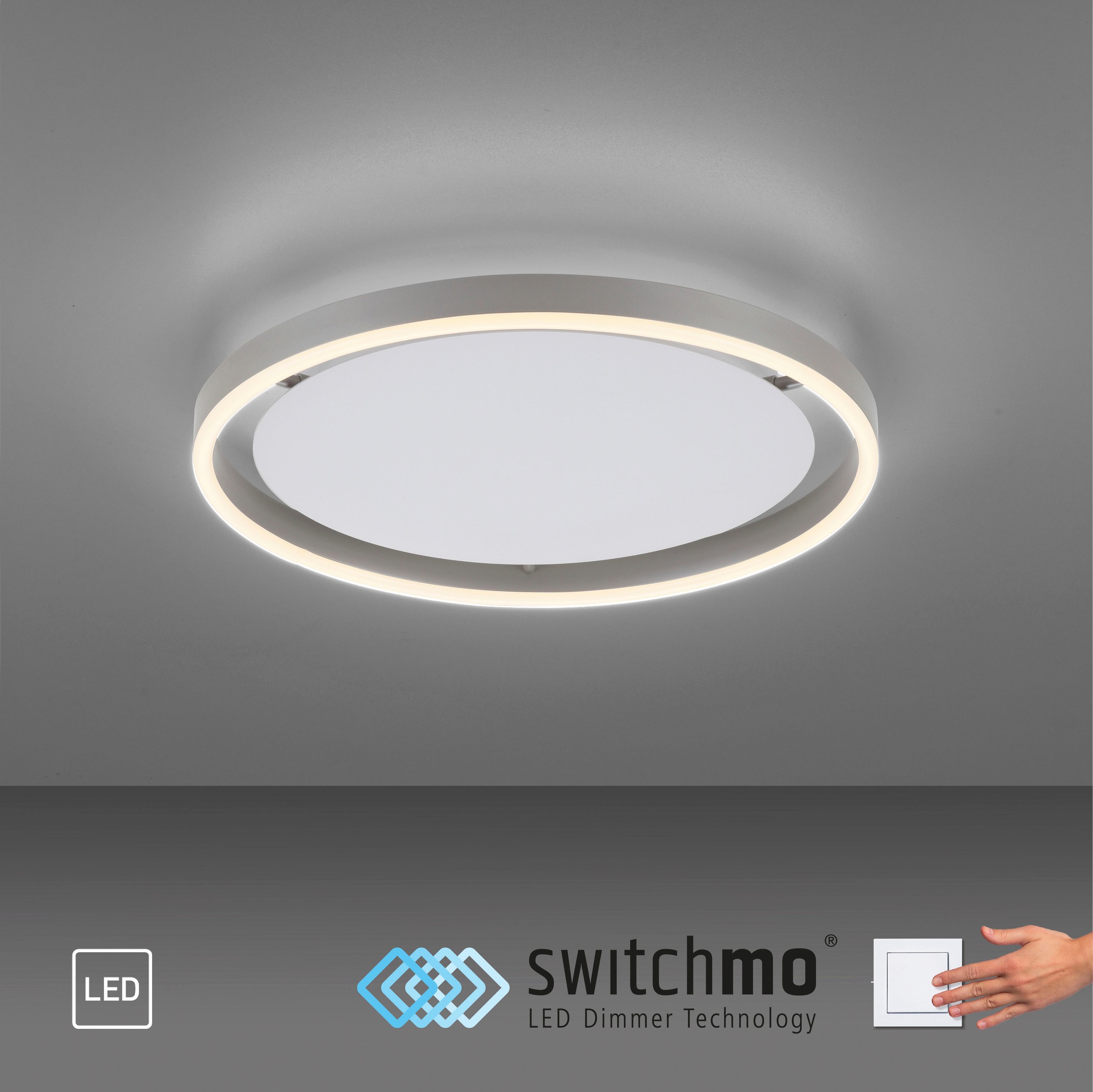 JUST LIGHT Deckenleuchte »RITUS«, 1 flammig, Leuchtmittel LED-Board   LED f günstig online kaufen