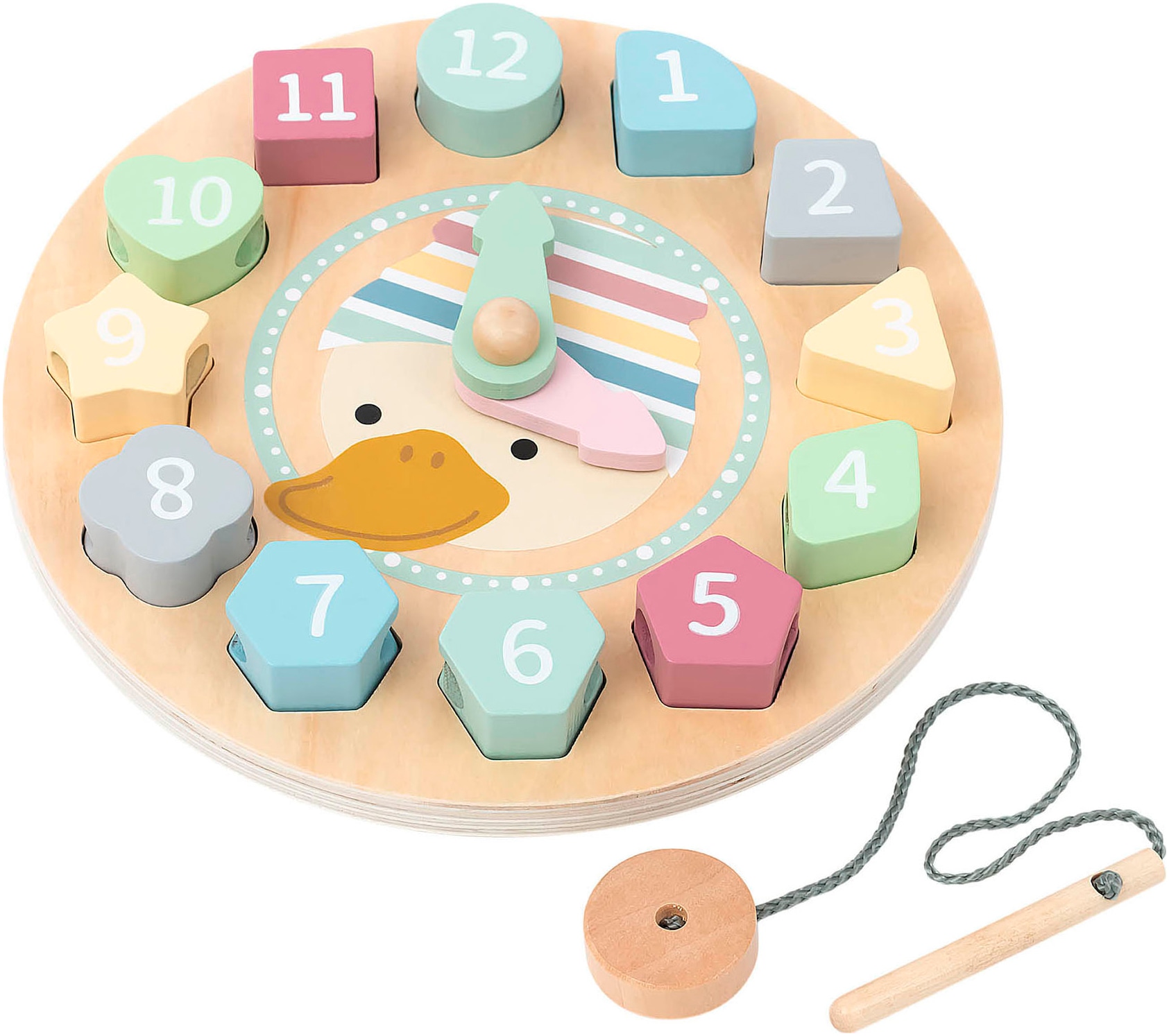 Sterntaler® Lernspielzeug »Edda Lernuhr Fädelspiel« FSC® - schützt Wald