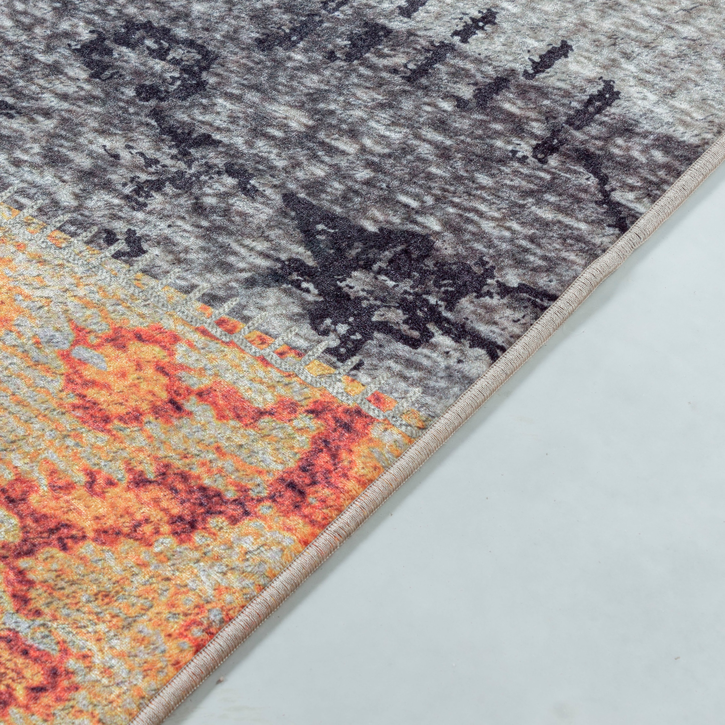 Ayyildiz Teppiche Teppich »FIESTA 4302«, rechteckig, 6 mm Höhe, Läufer, pflegeleichter Kurflorteppich, moderne Patchwork, Optik
