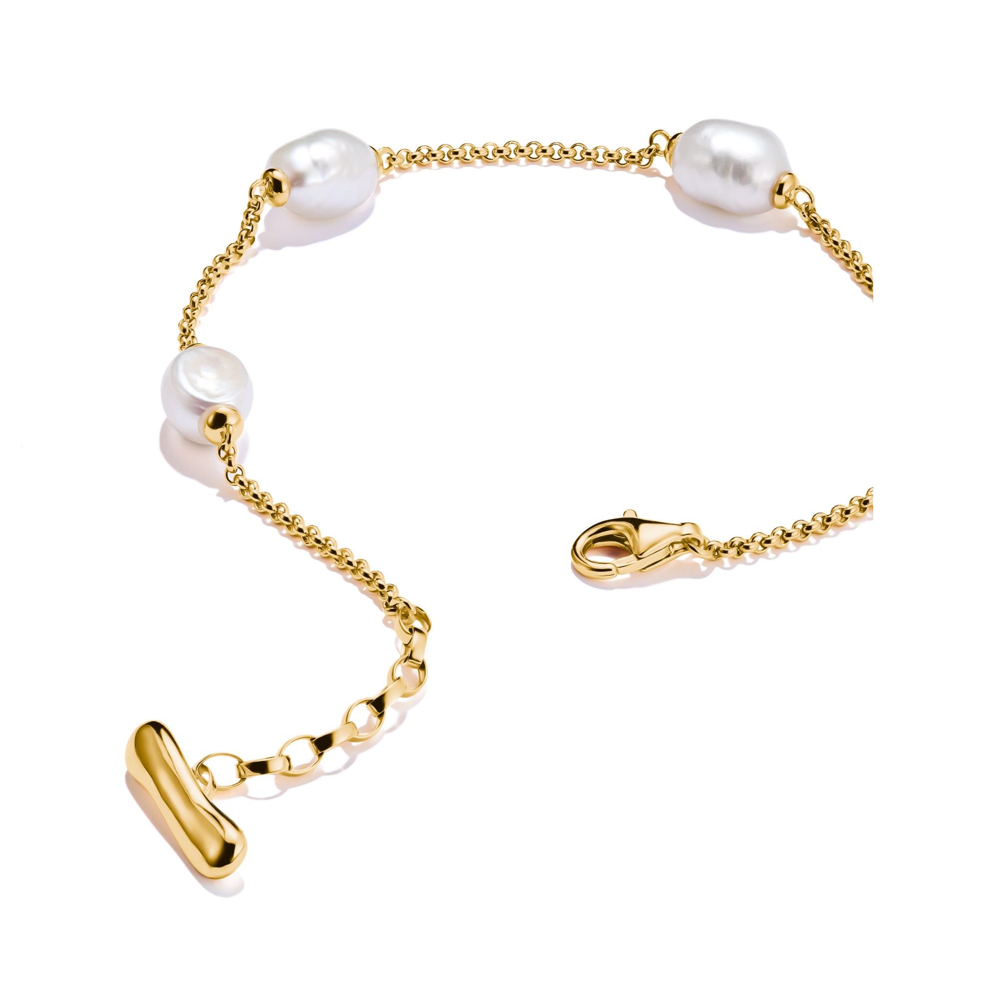 THOMAS SABO Perlenarmband »Natural Beauty Armband fein, Bold Elegance«, mit Süßwasserzuchtperle