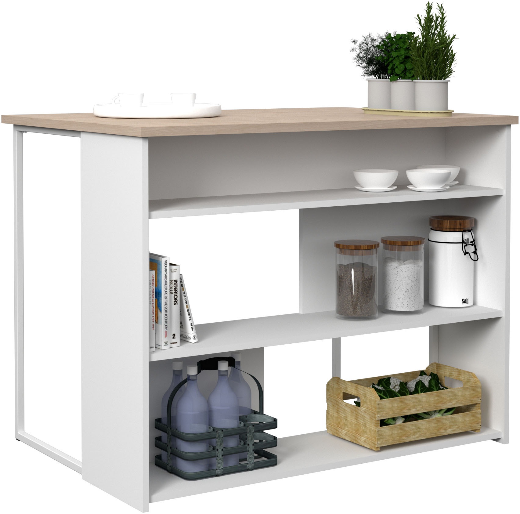 Parisot Schrank-Set »Socool 1, Theke und Küchenbuffet, Made in Europe, viel Stauraum« 2 Stk. tlg.