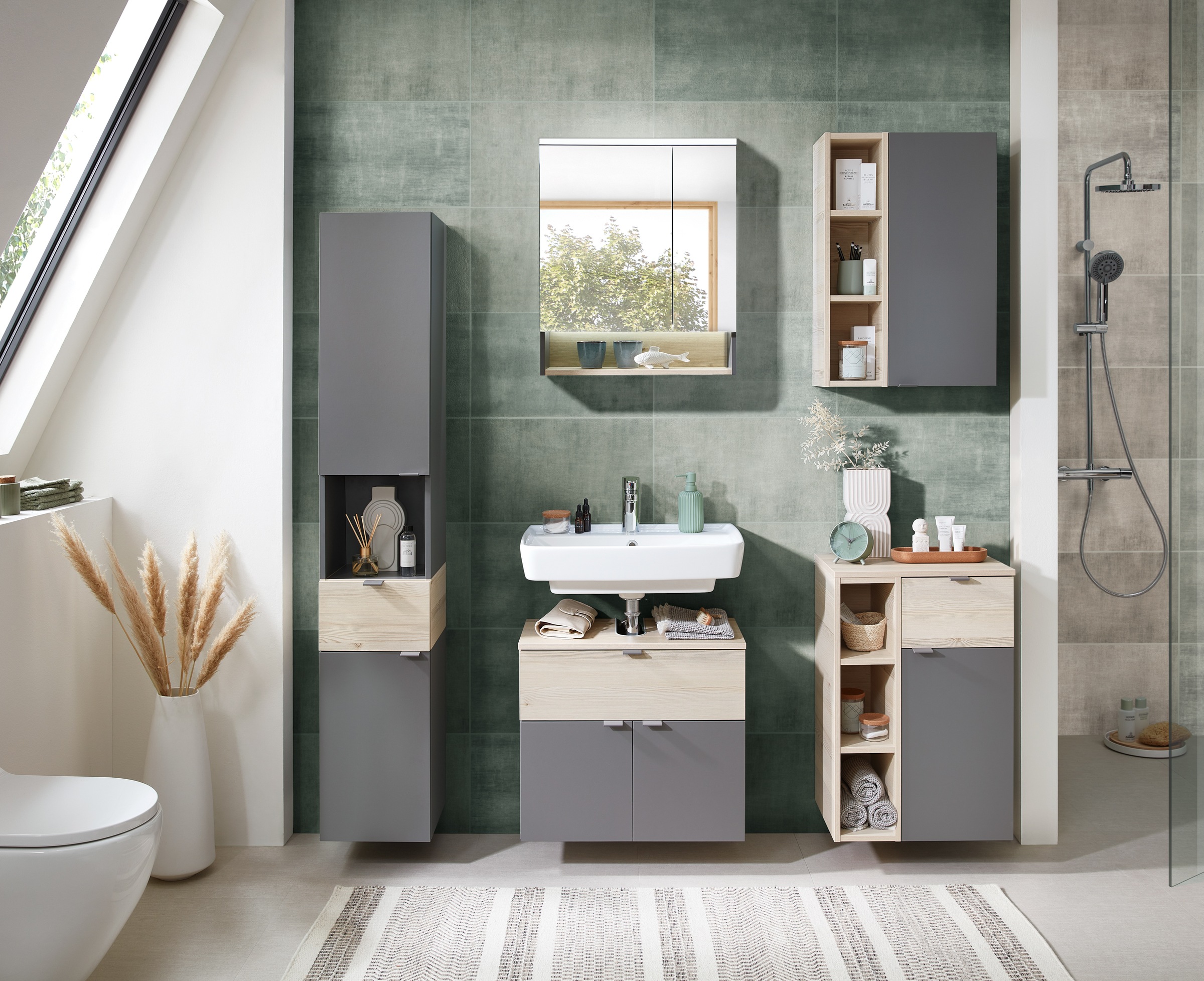 Saphir Badmöbel-Set »Quickset 394« Komplett-Set, 5 Stk. tlg. günstig online kaufen