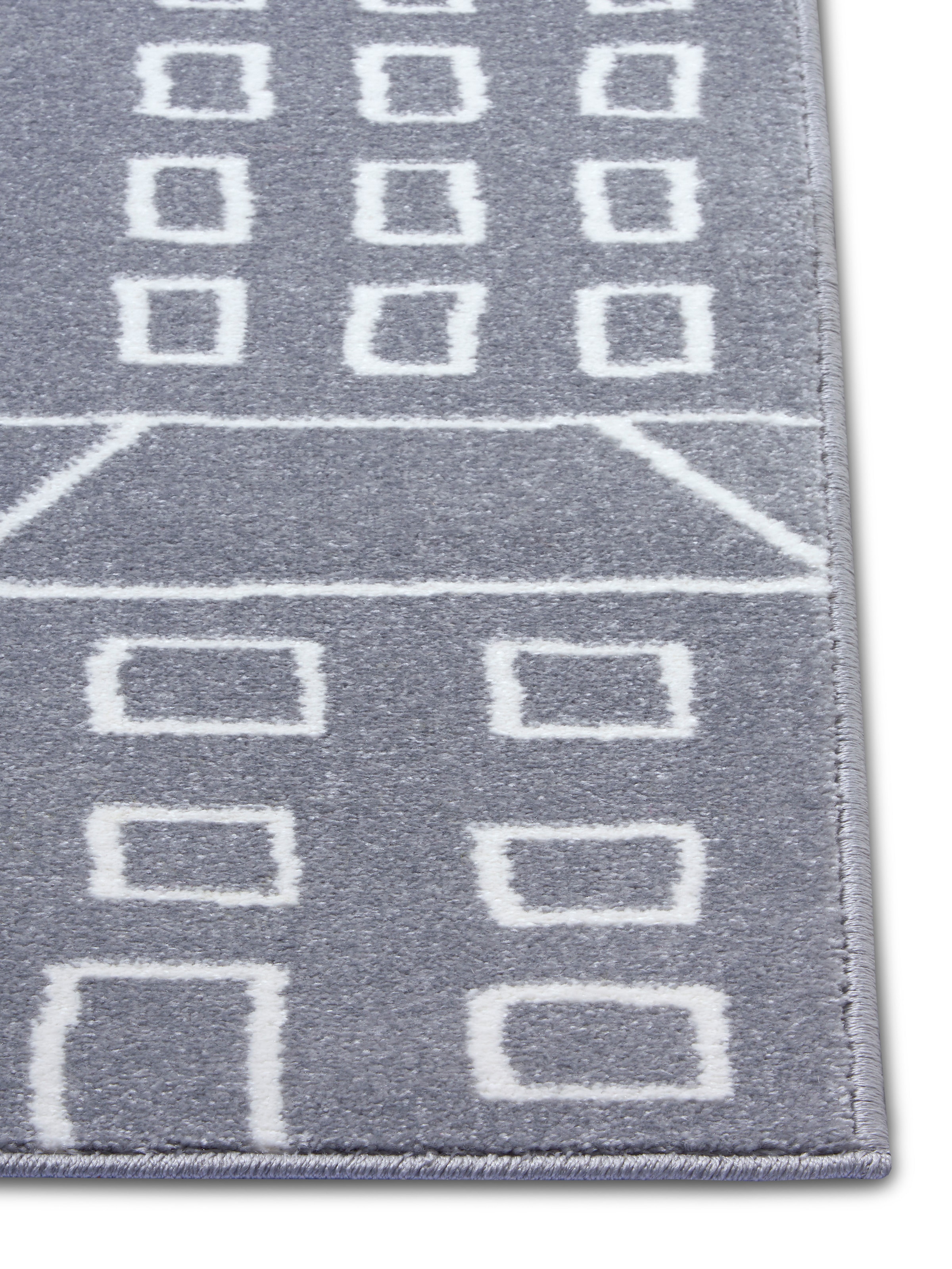 HANSE Home Teppich »Skyscraper«, rechteckig, 9 mm Höhe, Farbenfroh, Spielunterlage, Auto, Häuser, Straße, strapazierfähig