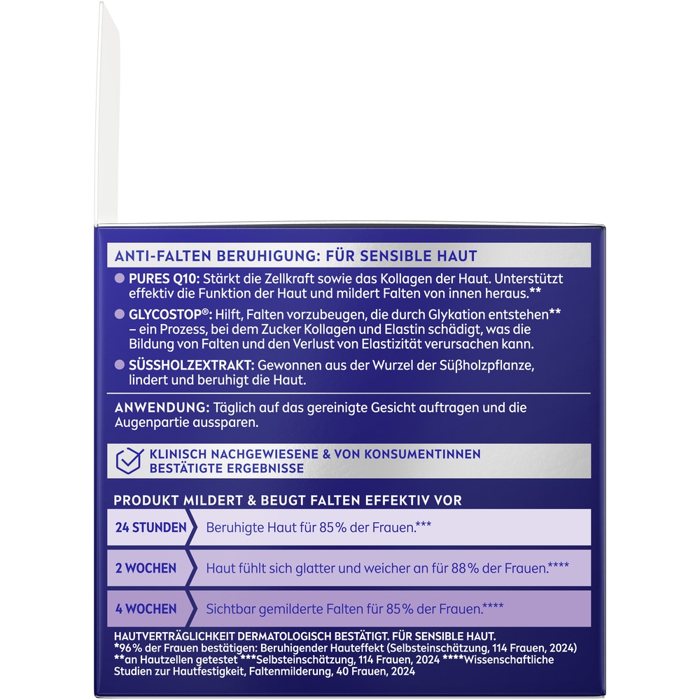 Nivea Nachtcreme »Q10 Anti-Falten Power Sensitive Nachtpflege« strafft & beruhigt die Haut über Nacht