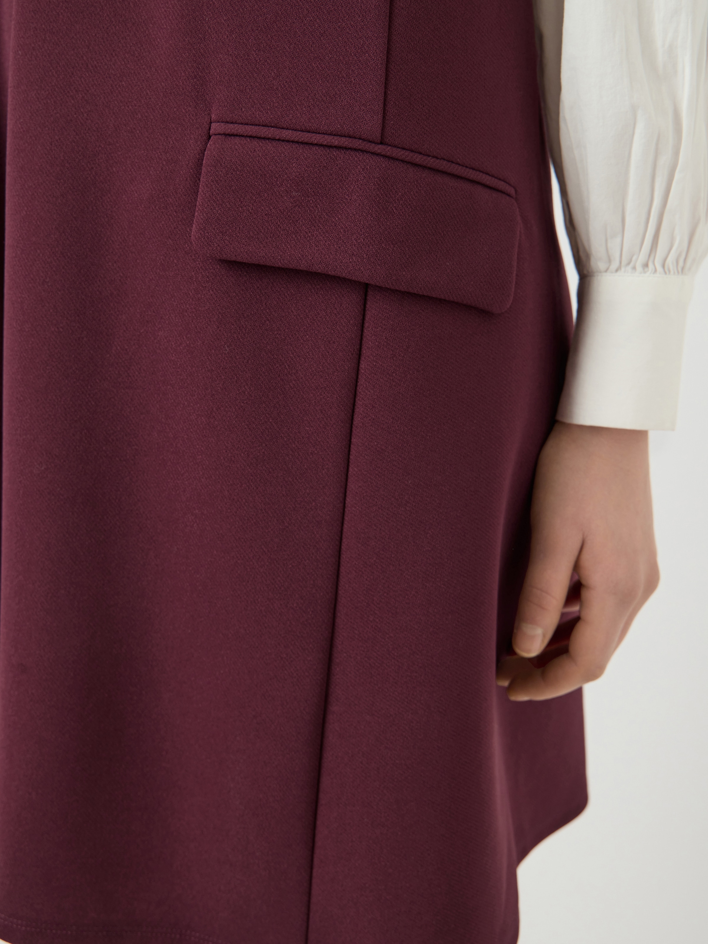 Y.A.S Minikleid »YASMALEA SL WIDE DRESS S. NOOS« Pattentaschen Kunstfaser mit Stretch, loose fit