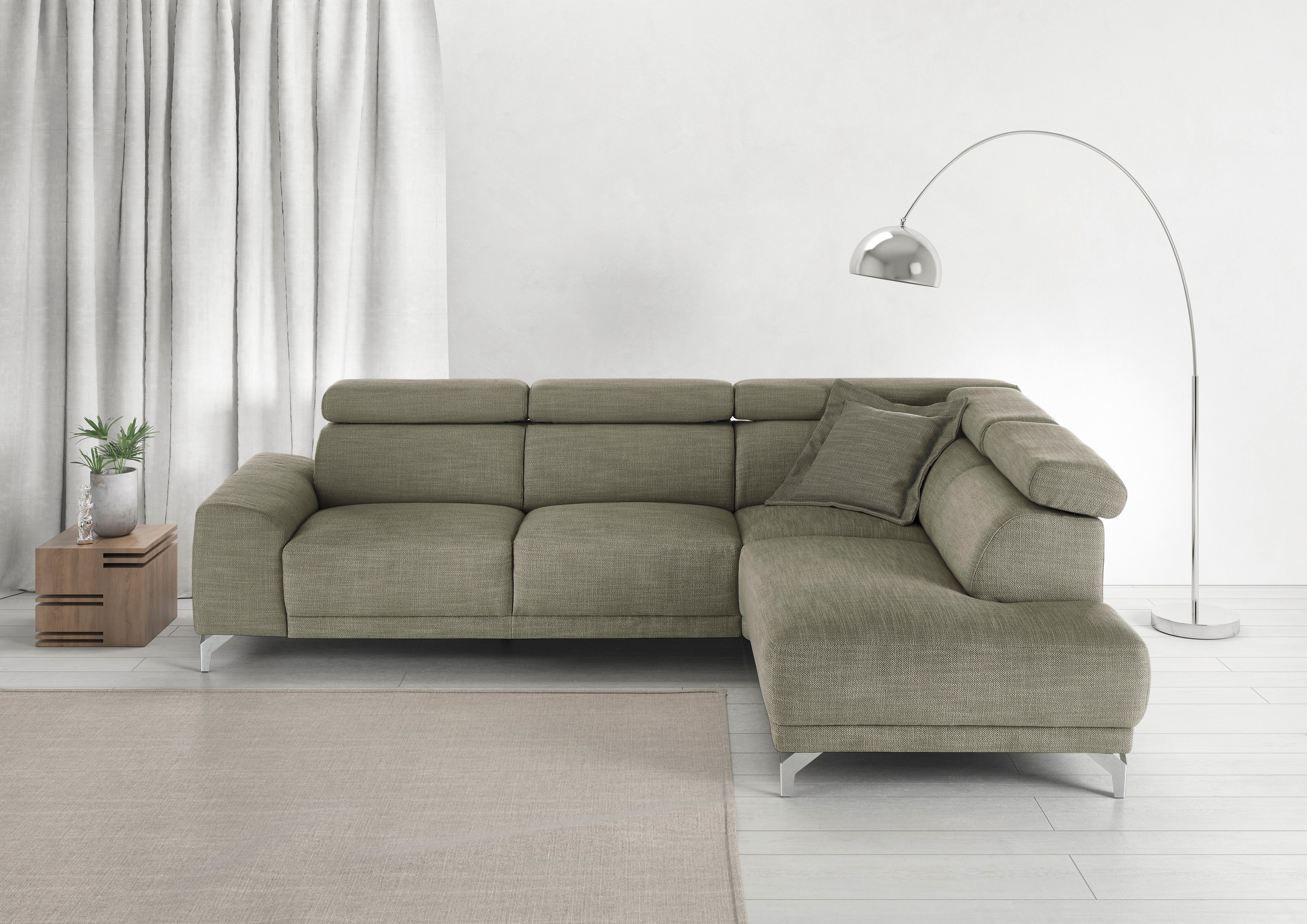 3C Candy Ecksofa »Greve Sofa immer mit manuelle Kopfteilverstellungen, mode günstig online kaufen