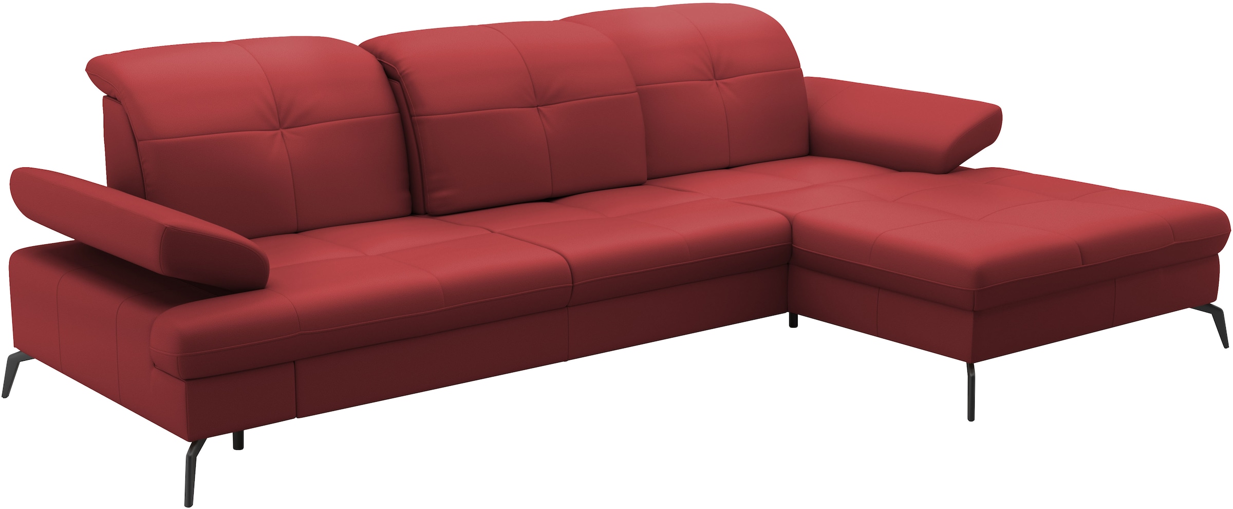 sit&more Ecksofa »Amica, L-Form, inkl. Sitztiefenverstellung & Armteilverstellung«, wahlweise mit Bettfunktion, Bettkasten und Kopfteilverstellung