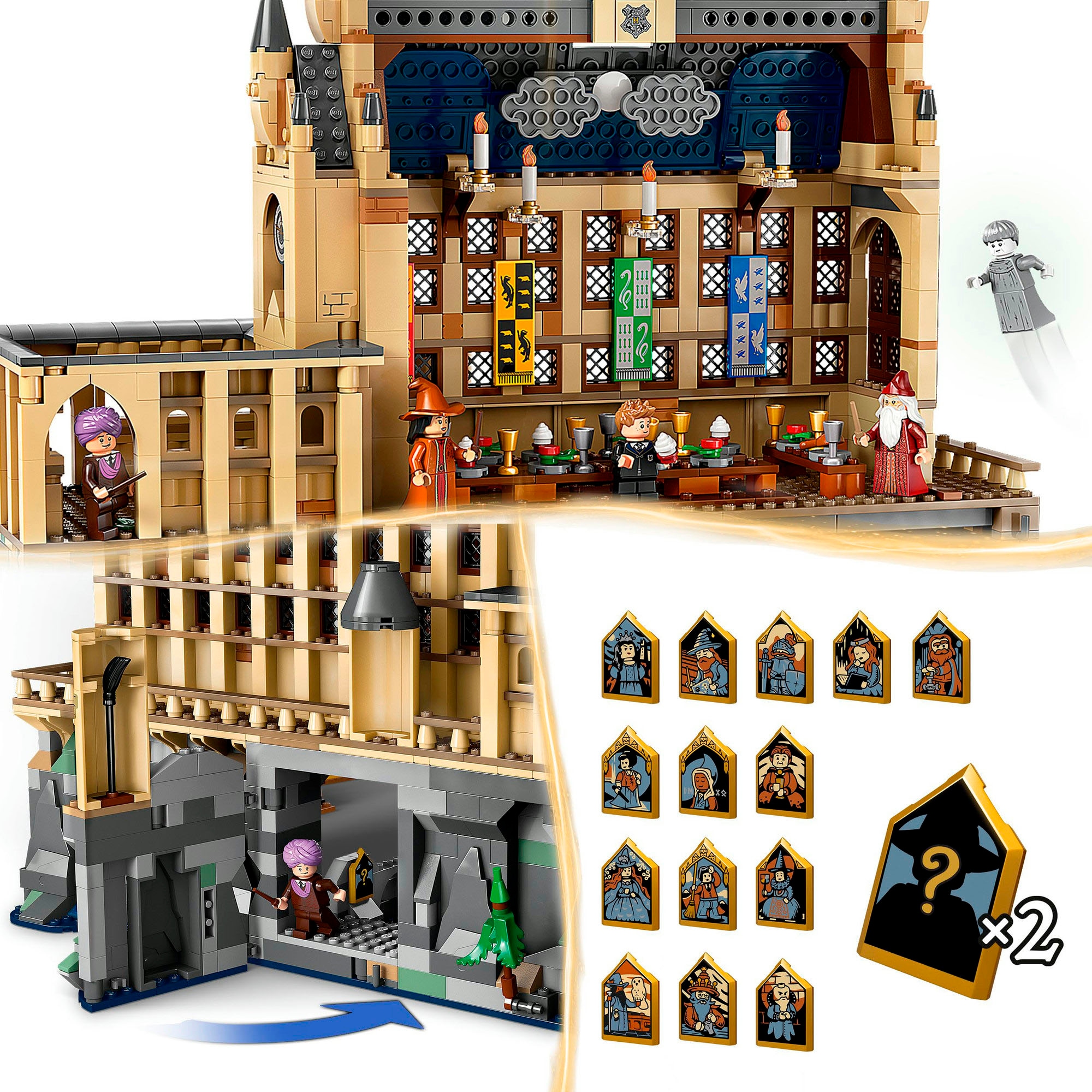 LEGO® Konstruktionsspielsteine »Schloss Hogwarts™: Die Große Halle (76435), LEGO Harry Potter™«, (1732 St.), Made in Europe