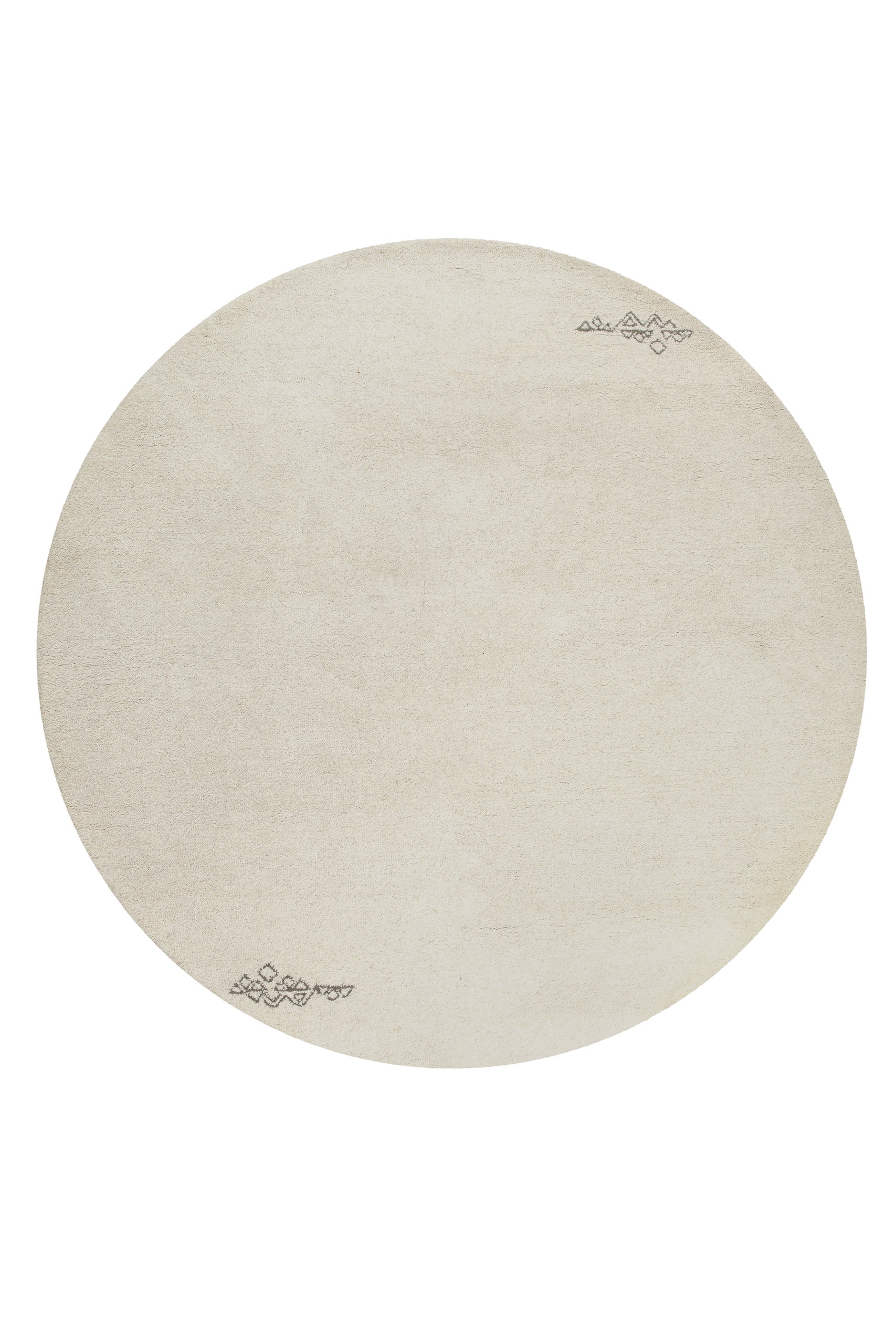 Wecon home Wollteppich »Hamptons FORTYFOUR«, rund, 20 mm Höhe, Schurwolle, Kurzflor, Wohnzimmer, Schlafzimmer, elegant, Ornamente